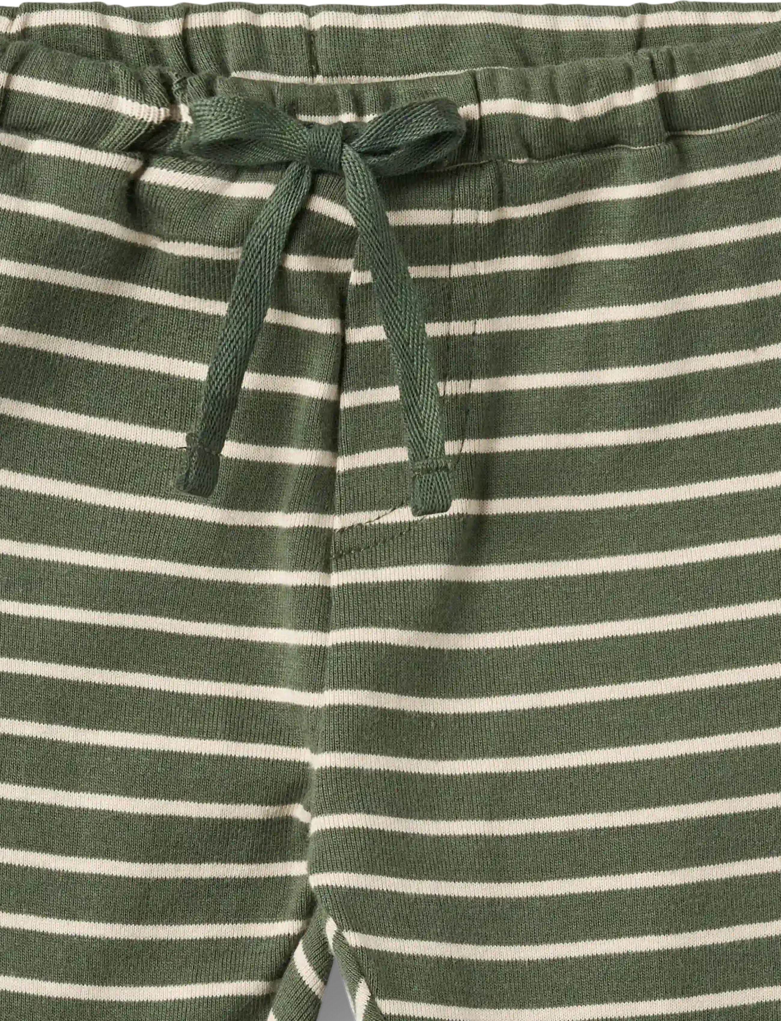 Wheat - Jersey Pants Manfred - leggings - dark green stripe - 2