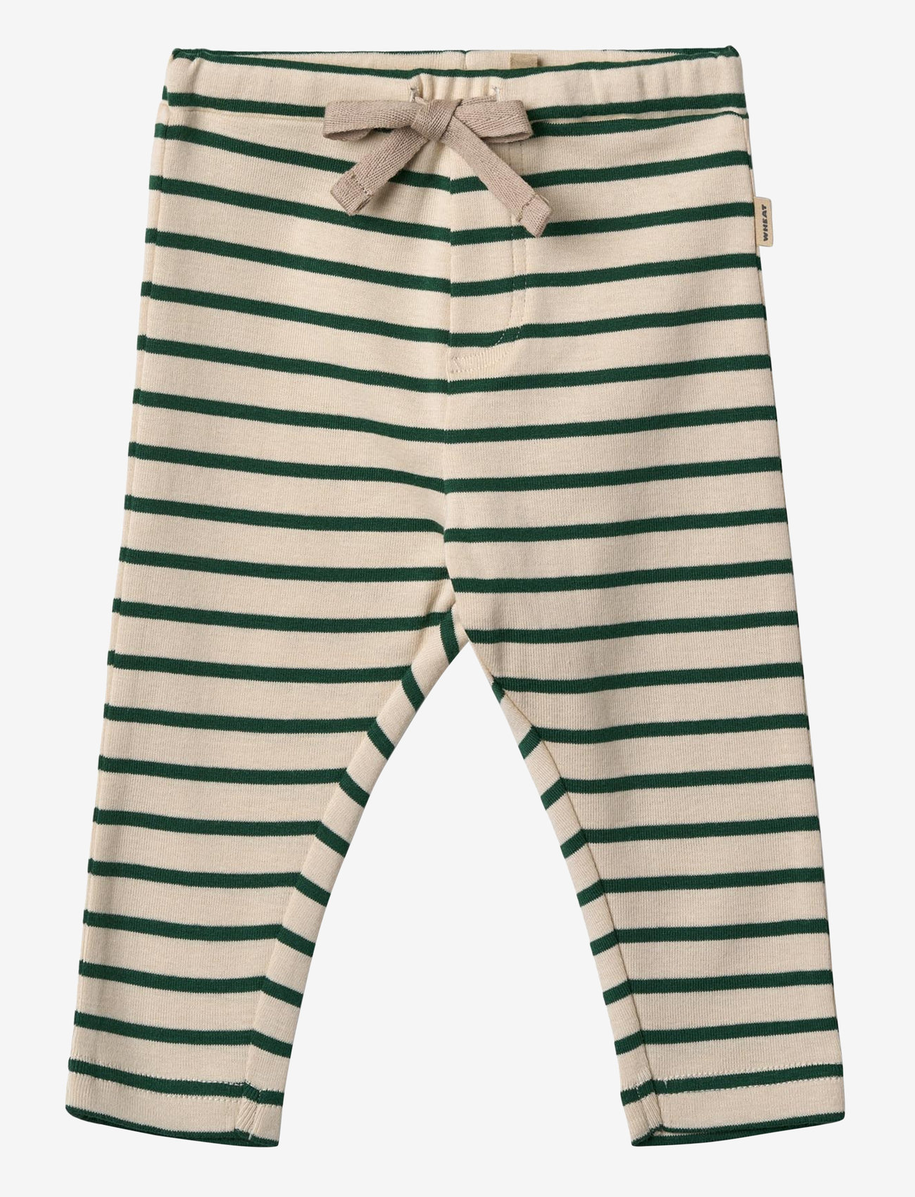 Wheat - Jersey Pants Manfred - green stripe - 0