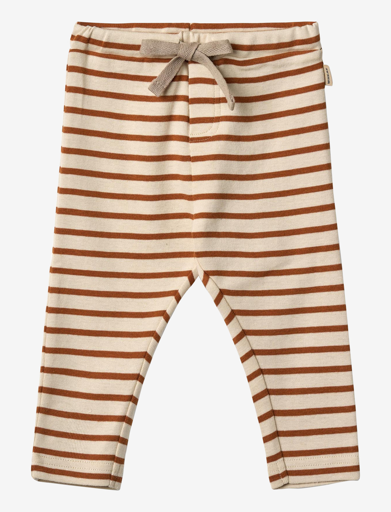Wheat - Jersey Pants Manfred - leggings - warm caramel stripe - 0