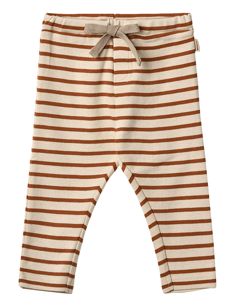 Wheat - Jersey Pants Manfred - leggings - warm caramel stripe - 0