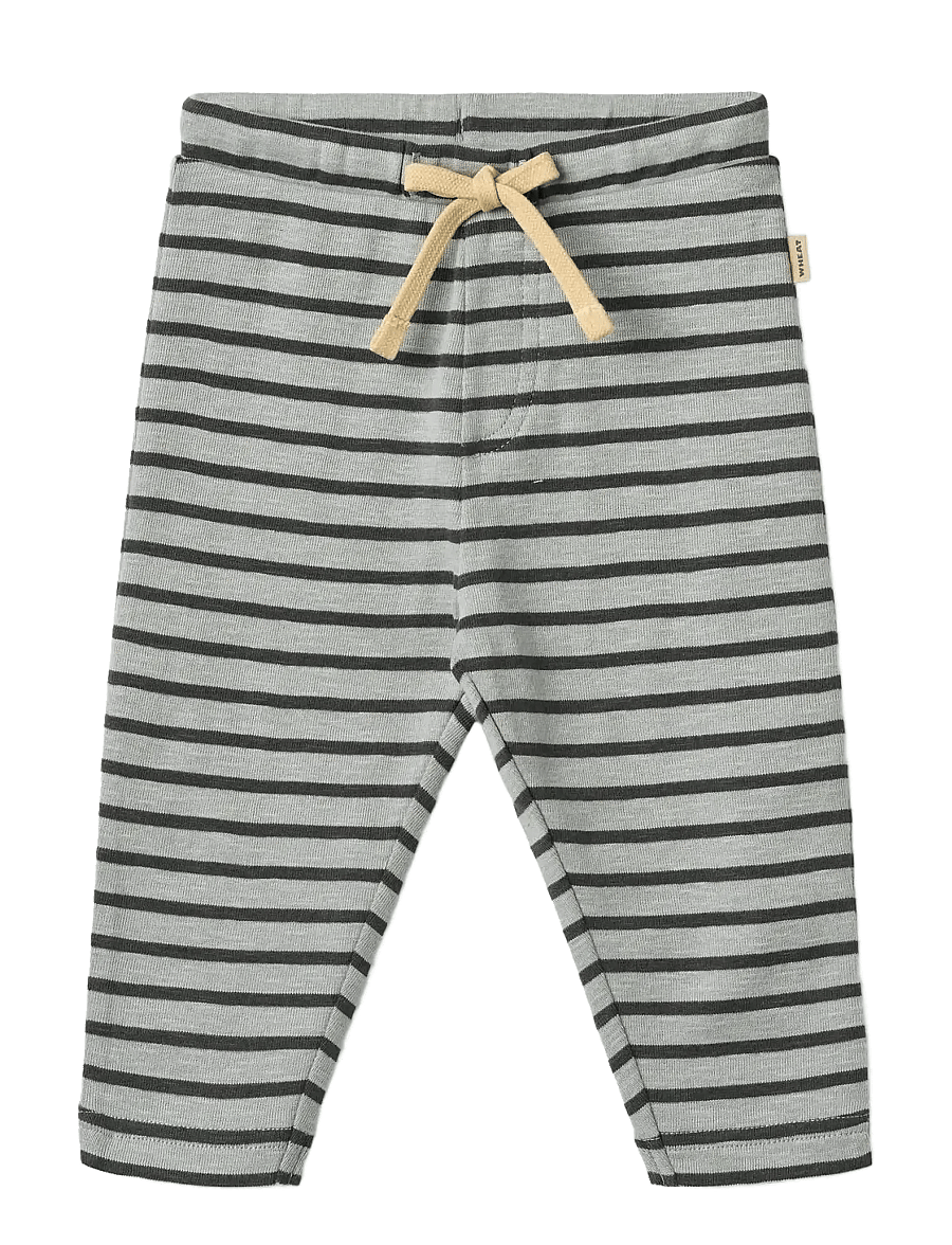 Wheat - Jersey Pants Manfred - beebipüksid - soft blue stripe - 0