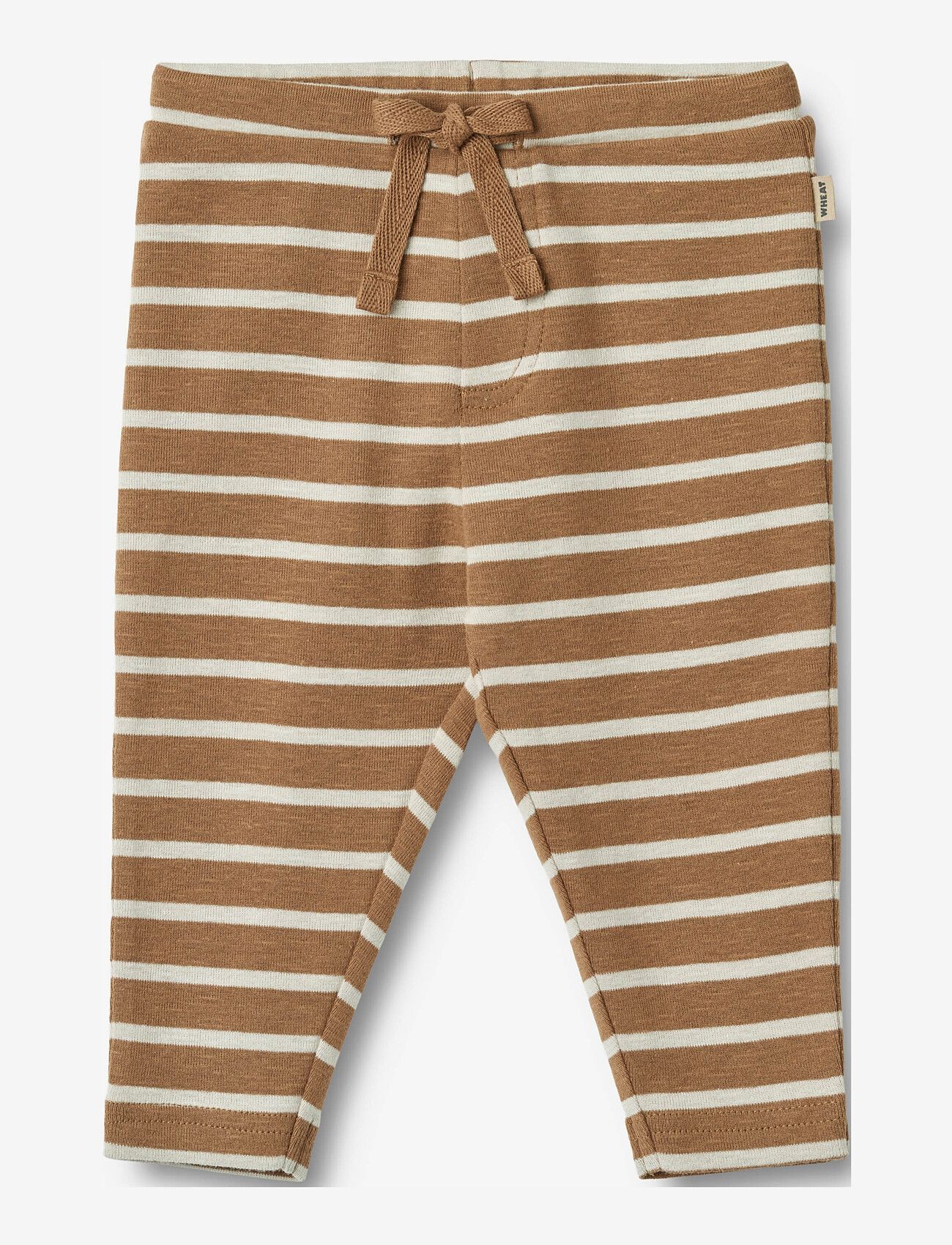 Wheat - Jersey Pants Manfred - autumn clothing - caramel stripe - 0