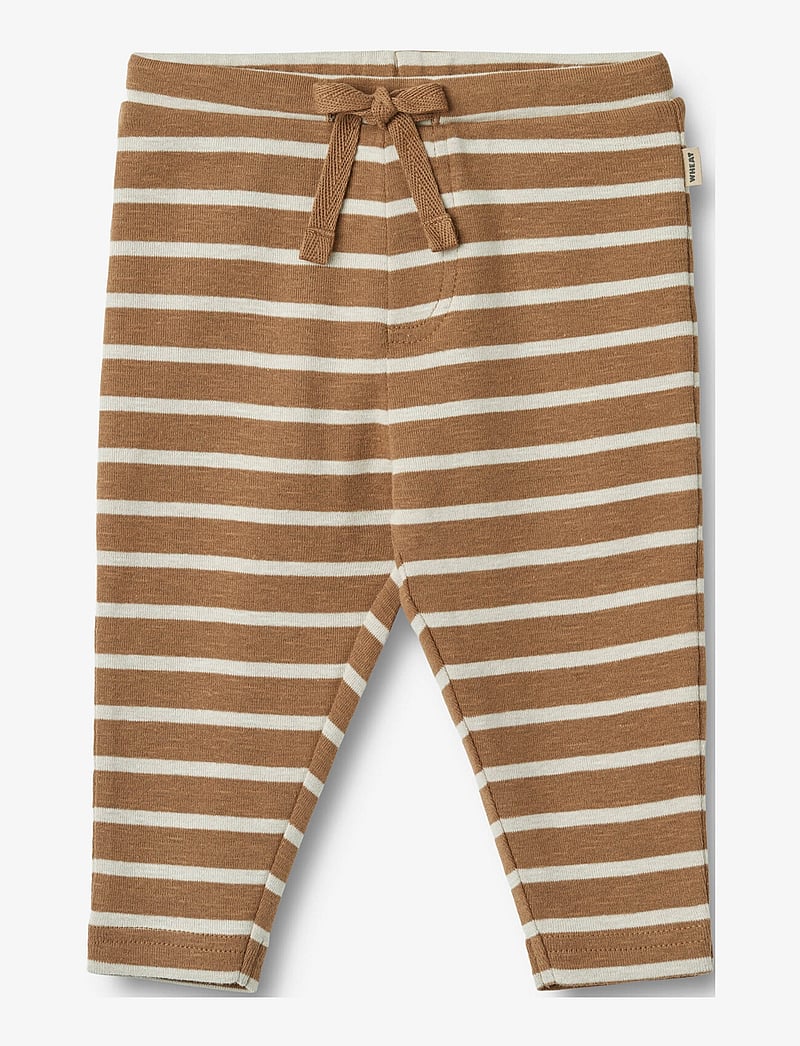 Wheat - Jersey Pants Manfred - caramel stripe - 0