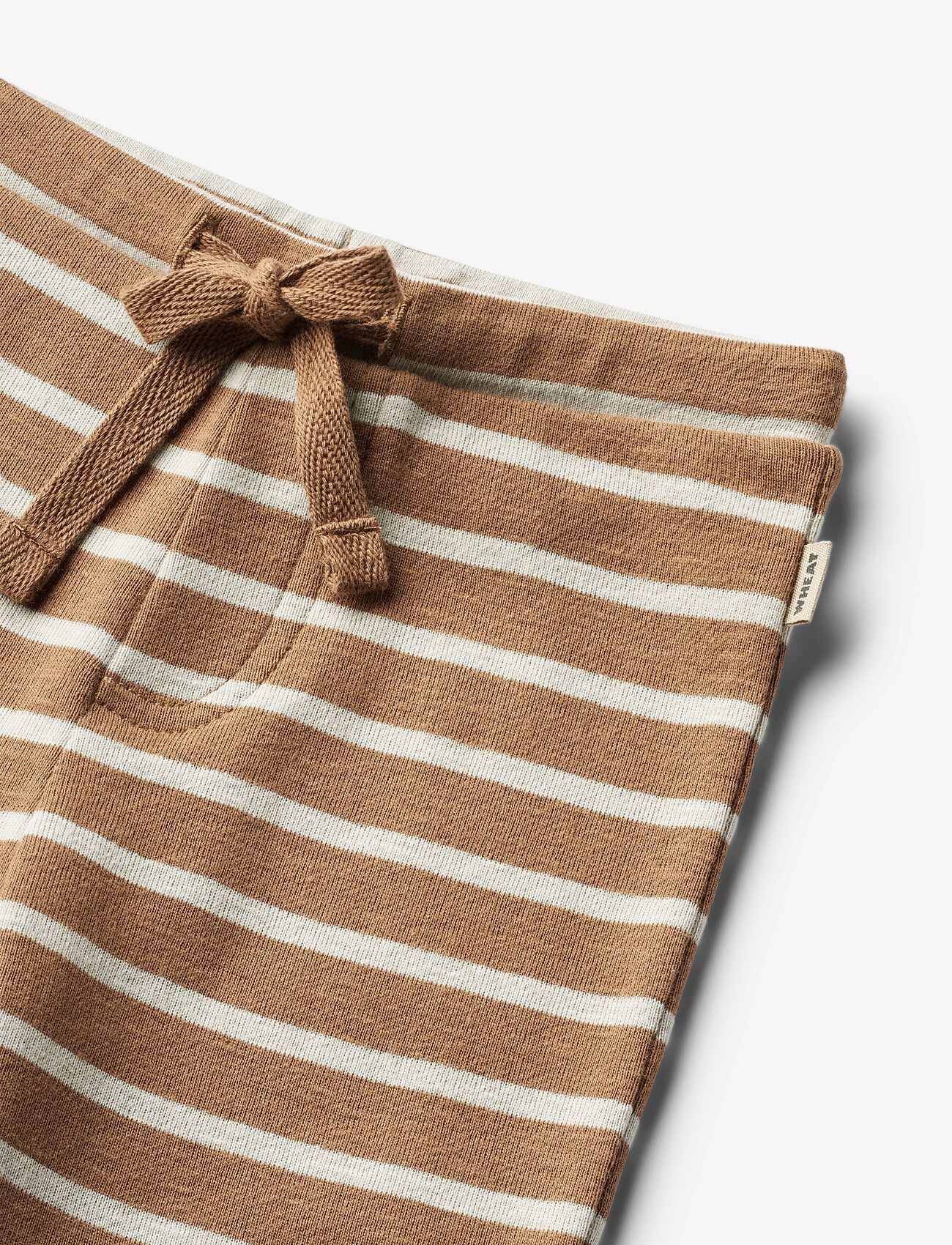 Wheat - Jersey Pants Manfred - autumn clothing - caramel stripe - 2