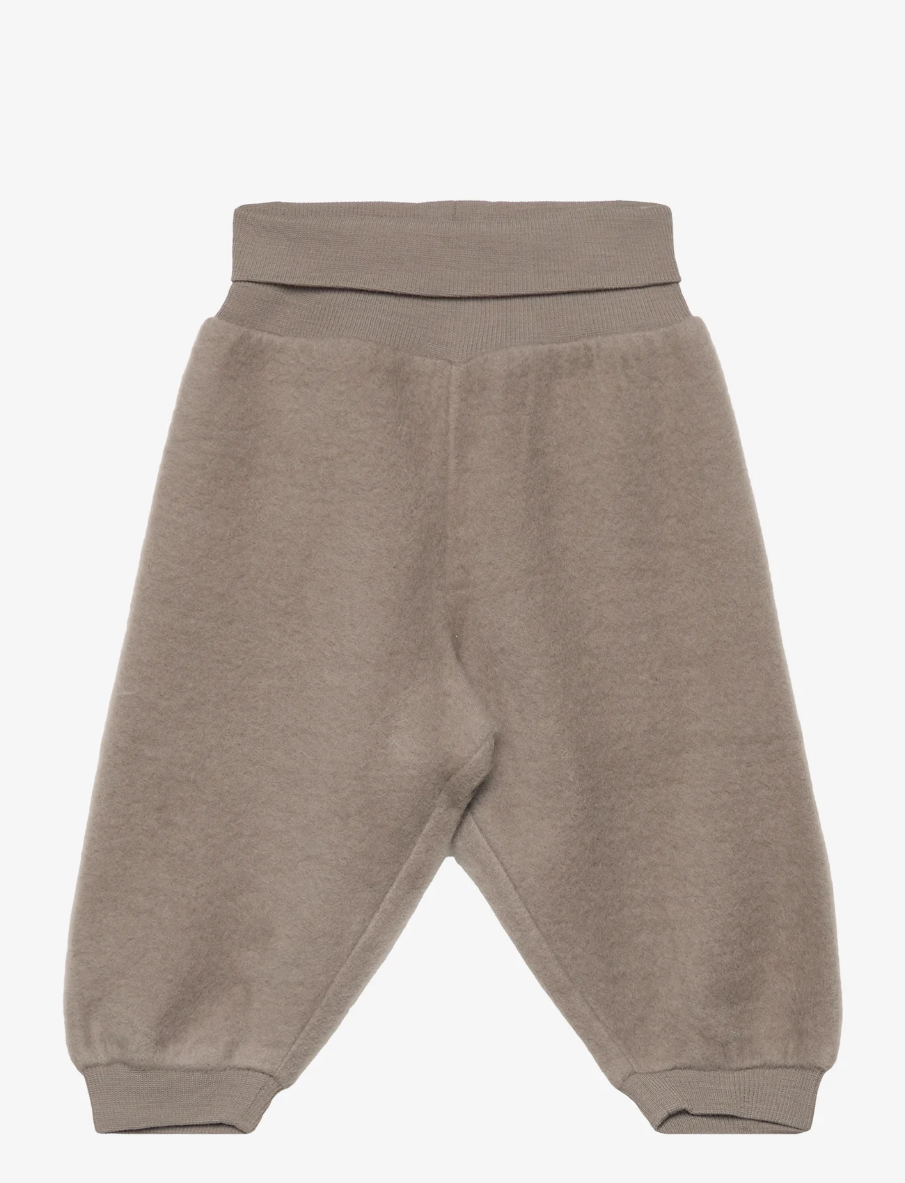 Wheat - Wool Fleece Trousers - trousers - grey stone - 0