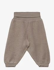 Wheat - Wool Fleece Trousers - trousers - grey stone - 0
