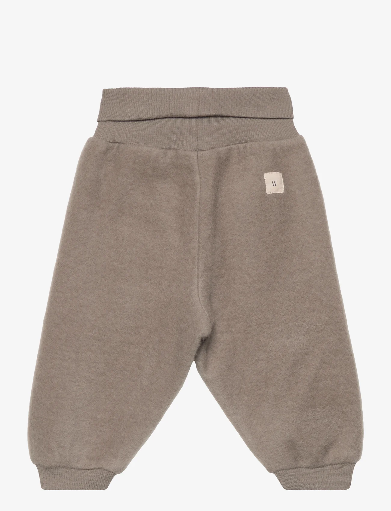 Wheat - Wool Fleece Trousers - trousers - grey stone - 1