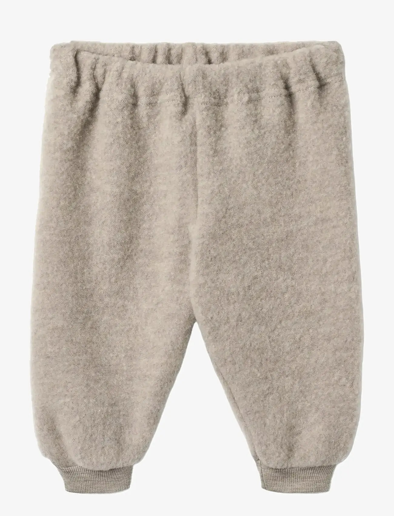 Wheat - Wool Fleece Trousers Kinnie - fleecebyxor - khaki melange - 0