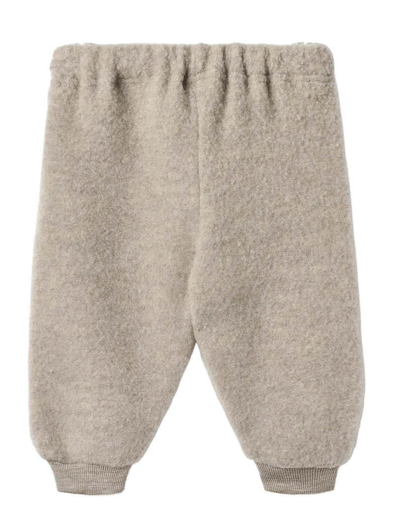Wheat - Wool Fleece Trousers Kinnie - fleecebyxor - khaki melange - 1