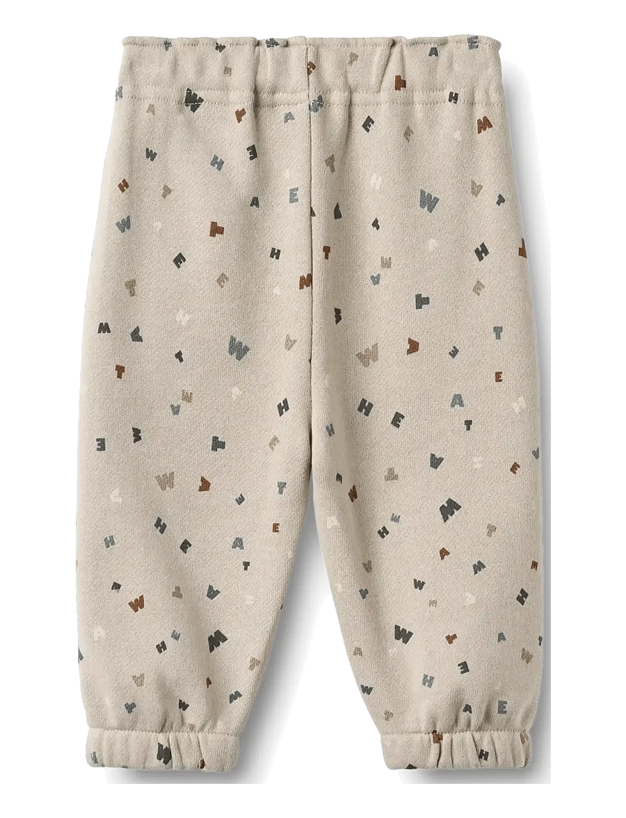 Wheat - Sweatpants Cosmo - mjukisbyxor - grey moon letters - 1