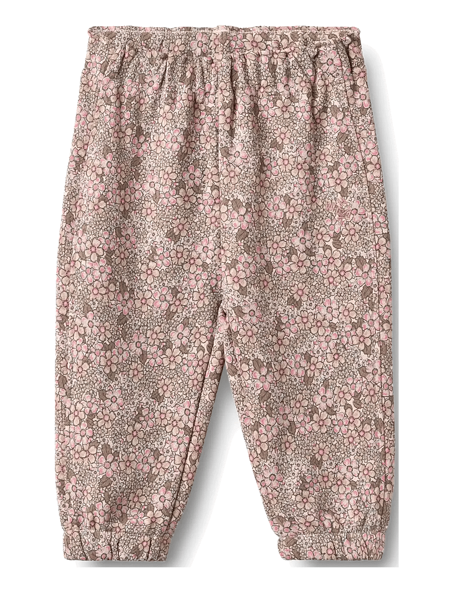 Wheat - Sweatpants Cosmo - jogginghosen - rose brown flowers - 0