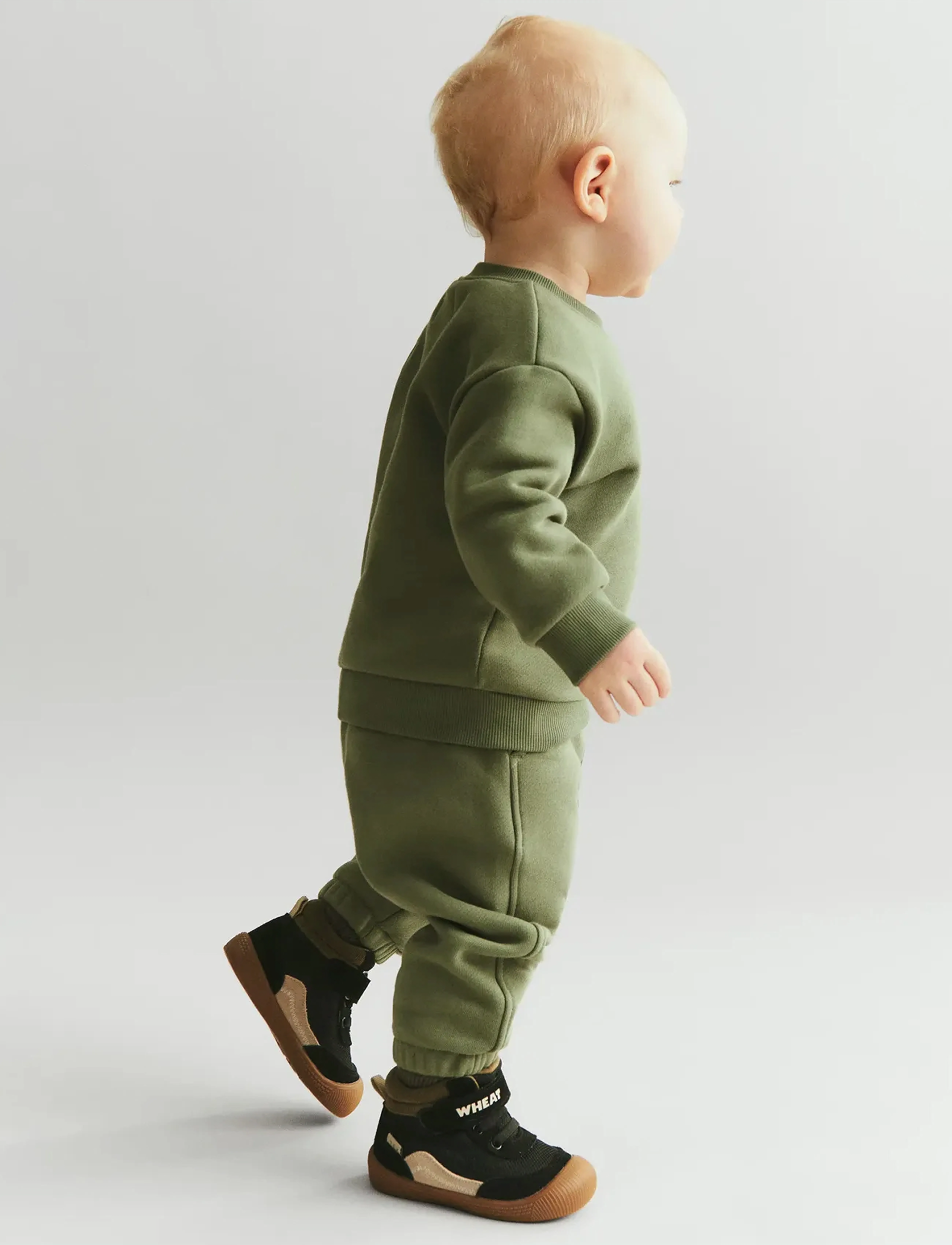 Wheat Sweatpants Cruz, Børn, Jogger Sweatpants, Grøn, Str: 62