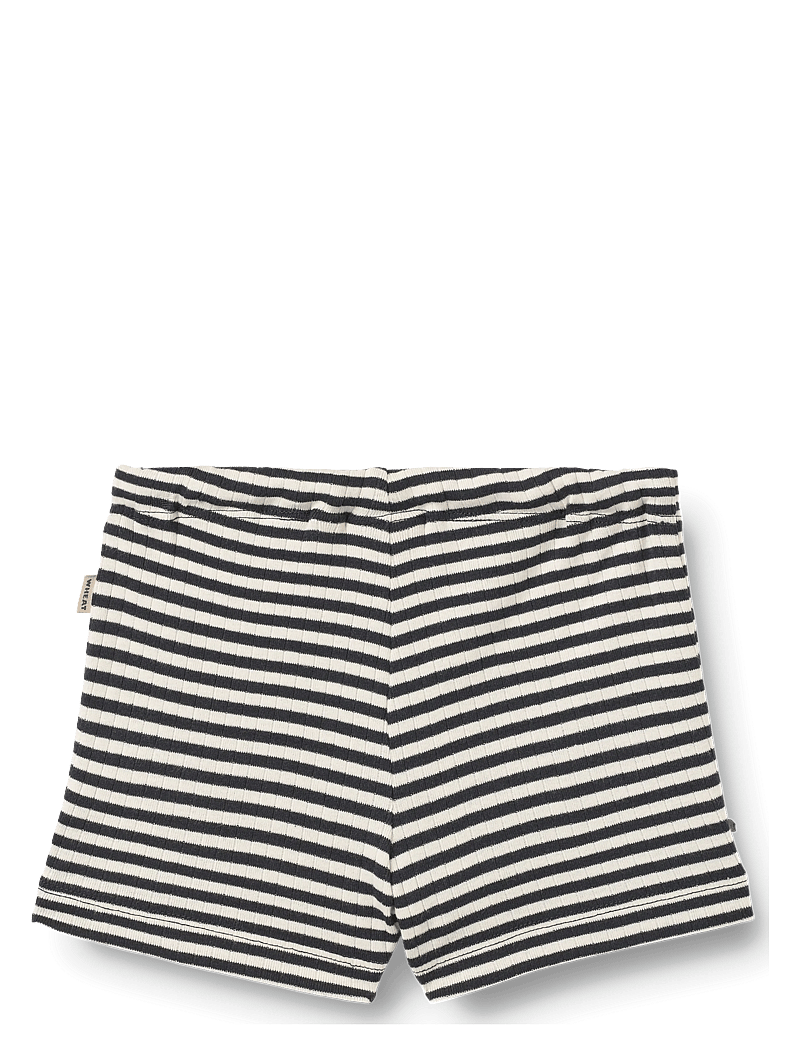 Wheat - Jersey Shorts Vic - sweat shorts - navy rib stripe - 1