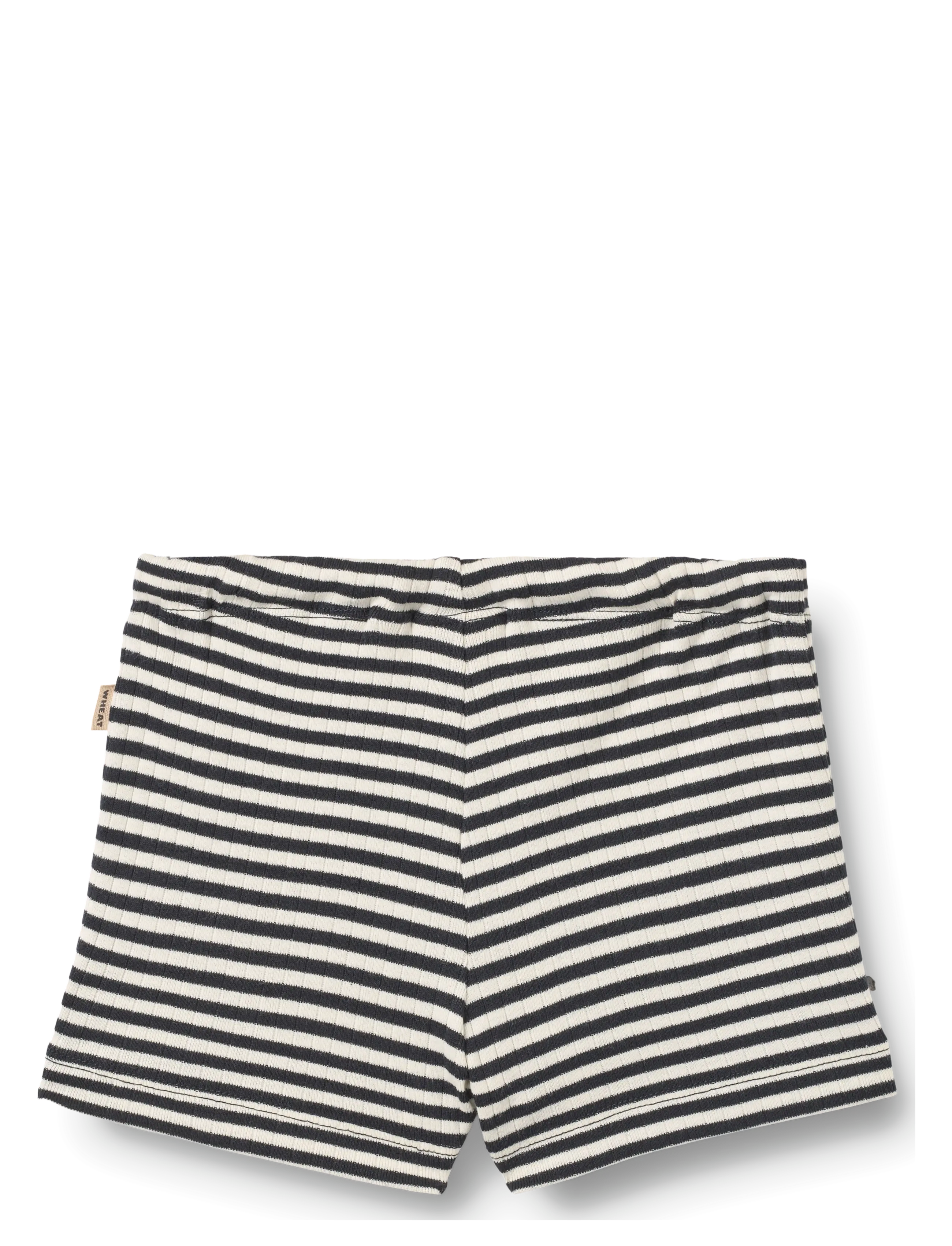 Wheat - Jersey Shorts Vic - sweatshorts - navy rib stripe - 1