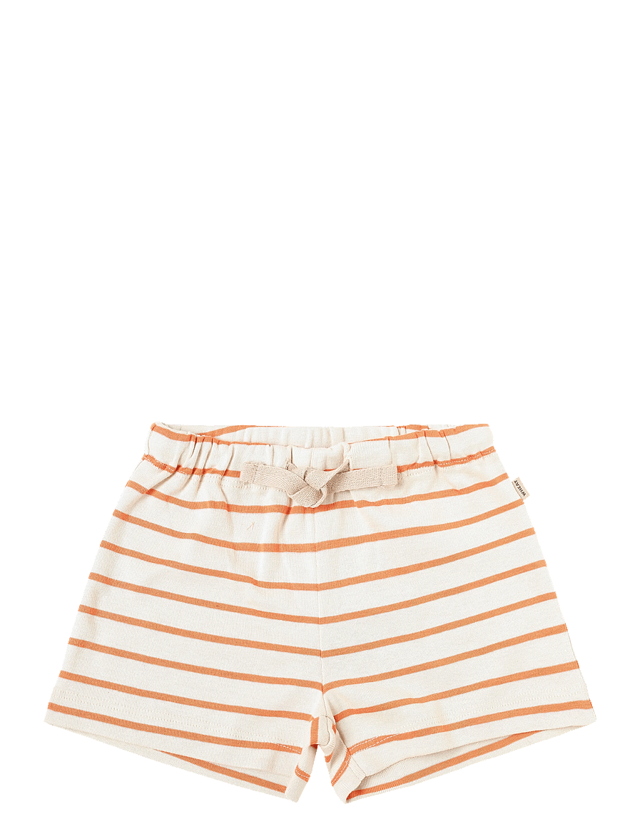 Wheat - Jersey Shorts Vic - casual shorts - orange stripe - 0