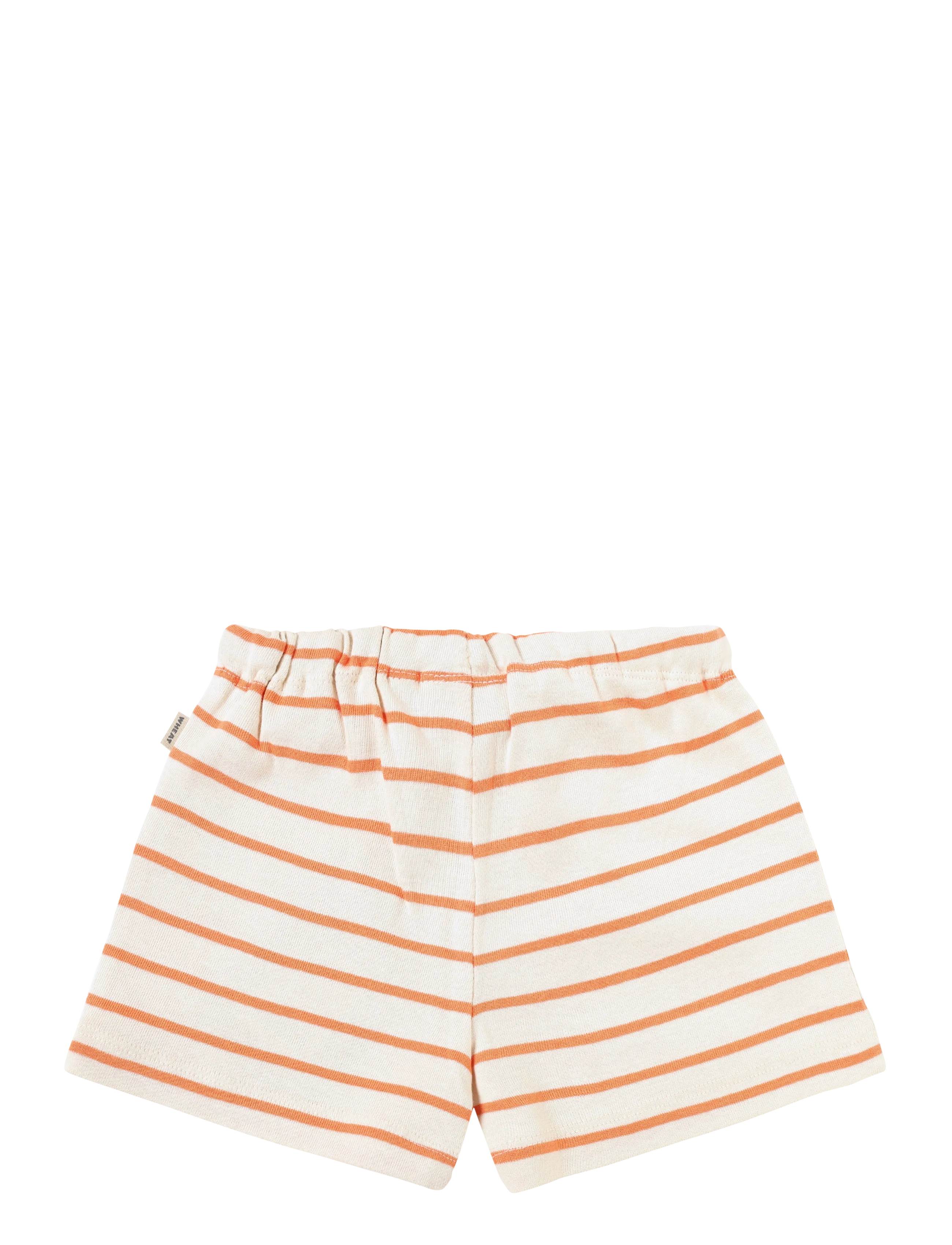 Wheat - Jersey Shorts Vic - sweatshorts - orange stripe - 1