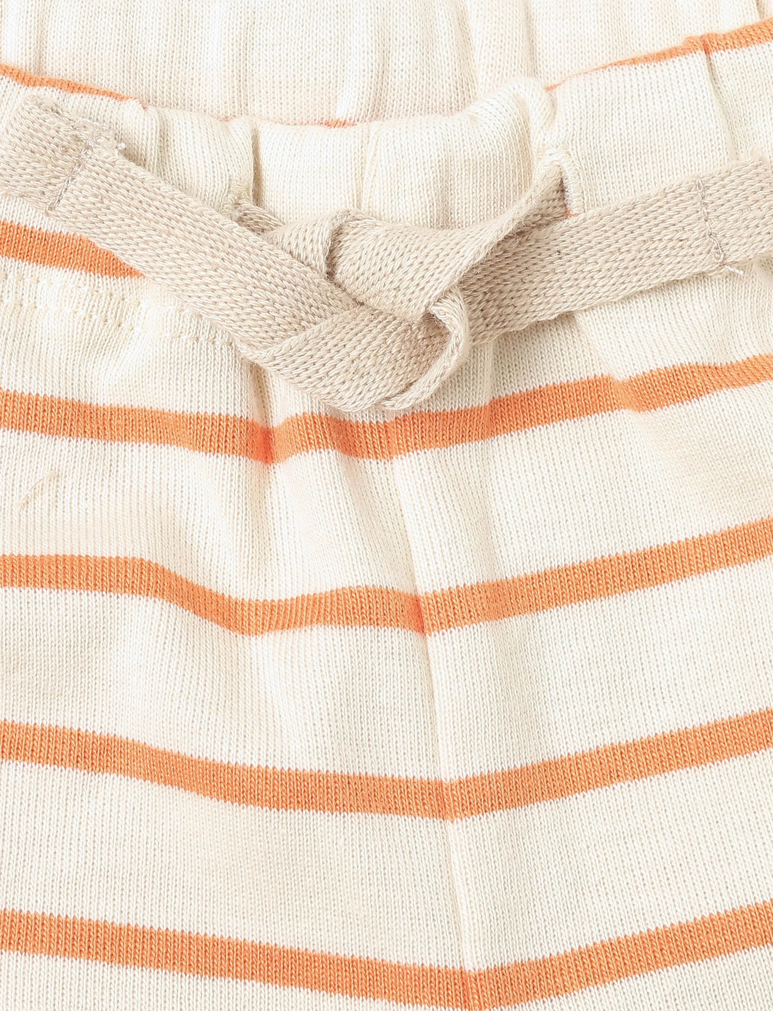 Wheat - Jersey Shorts Vic - sweatshorts - orange stripe - 2