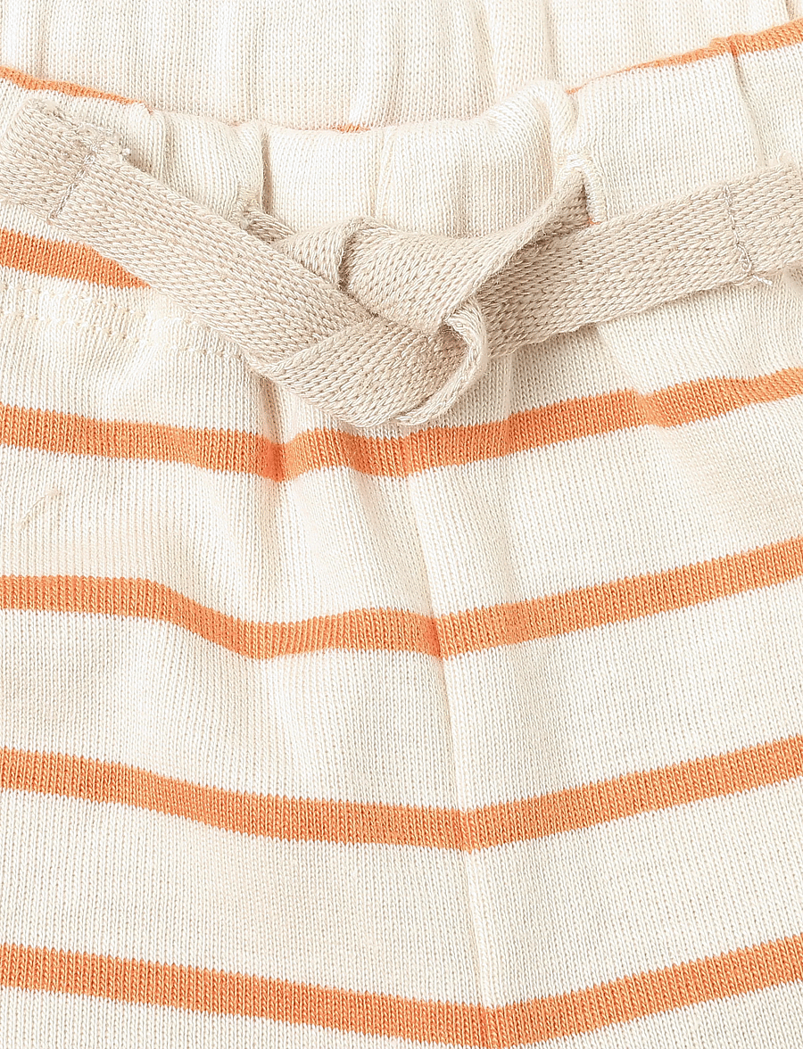 Wheat - Jersey Shorts Vic - casual shorts - orange stripe - 2