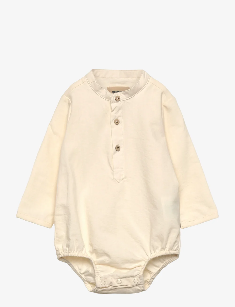 Wheat - Romper Shirt Victor - rompers met lange mouwen - eggshell - 0