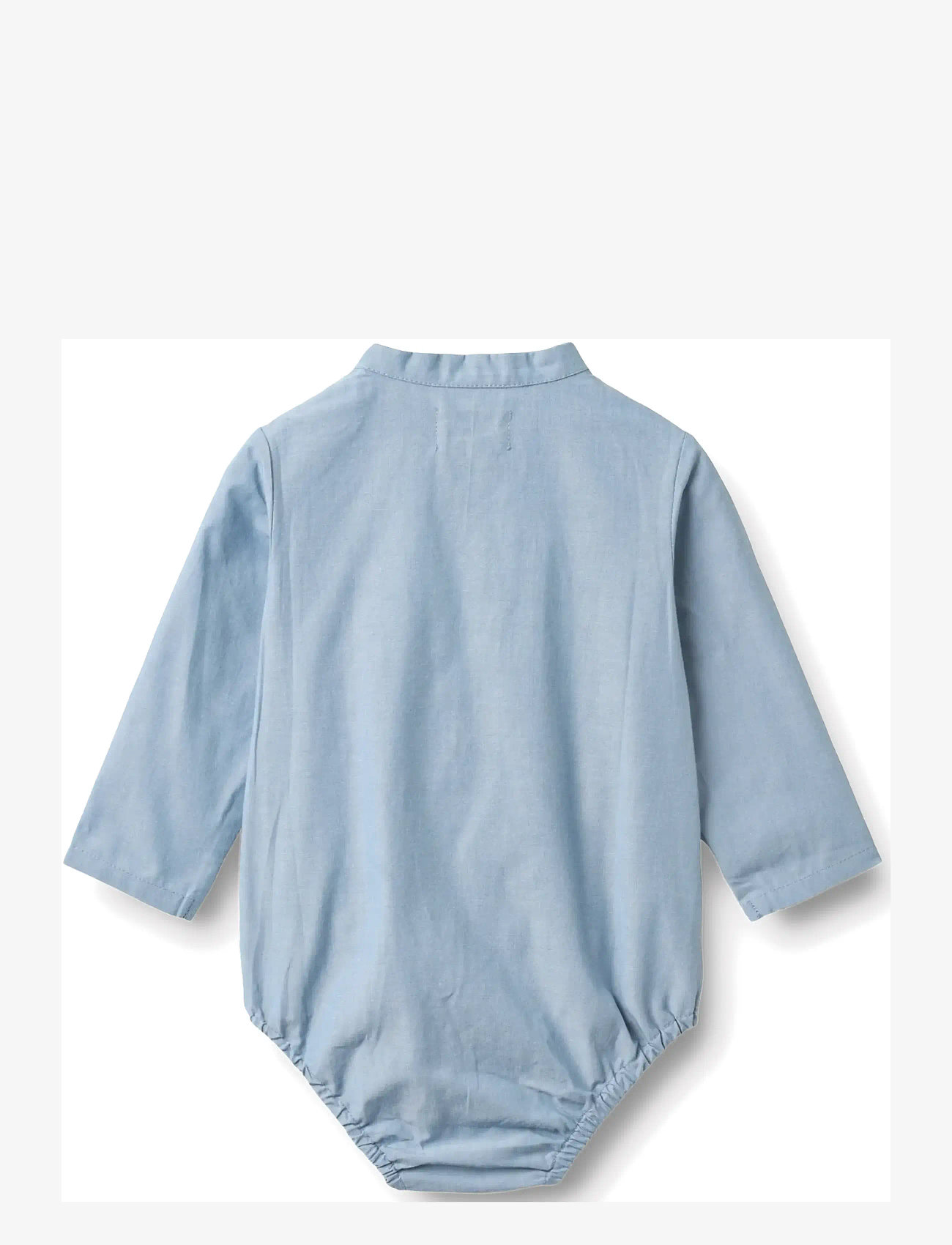 Wheat - Romper Shirt Victor - long-sleeved bodies - blue chambrey - 1