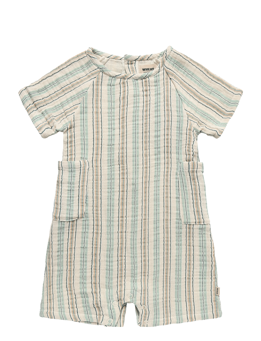 Wheat - Playsuit Edison - kortärmade bodies - summer stripe - 0