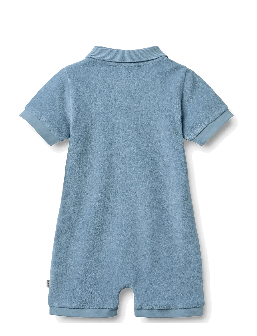 Wheat - Playsuit Sully - kortärmade bodysuits - faded denim - 2