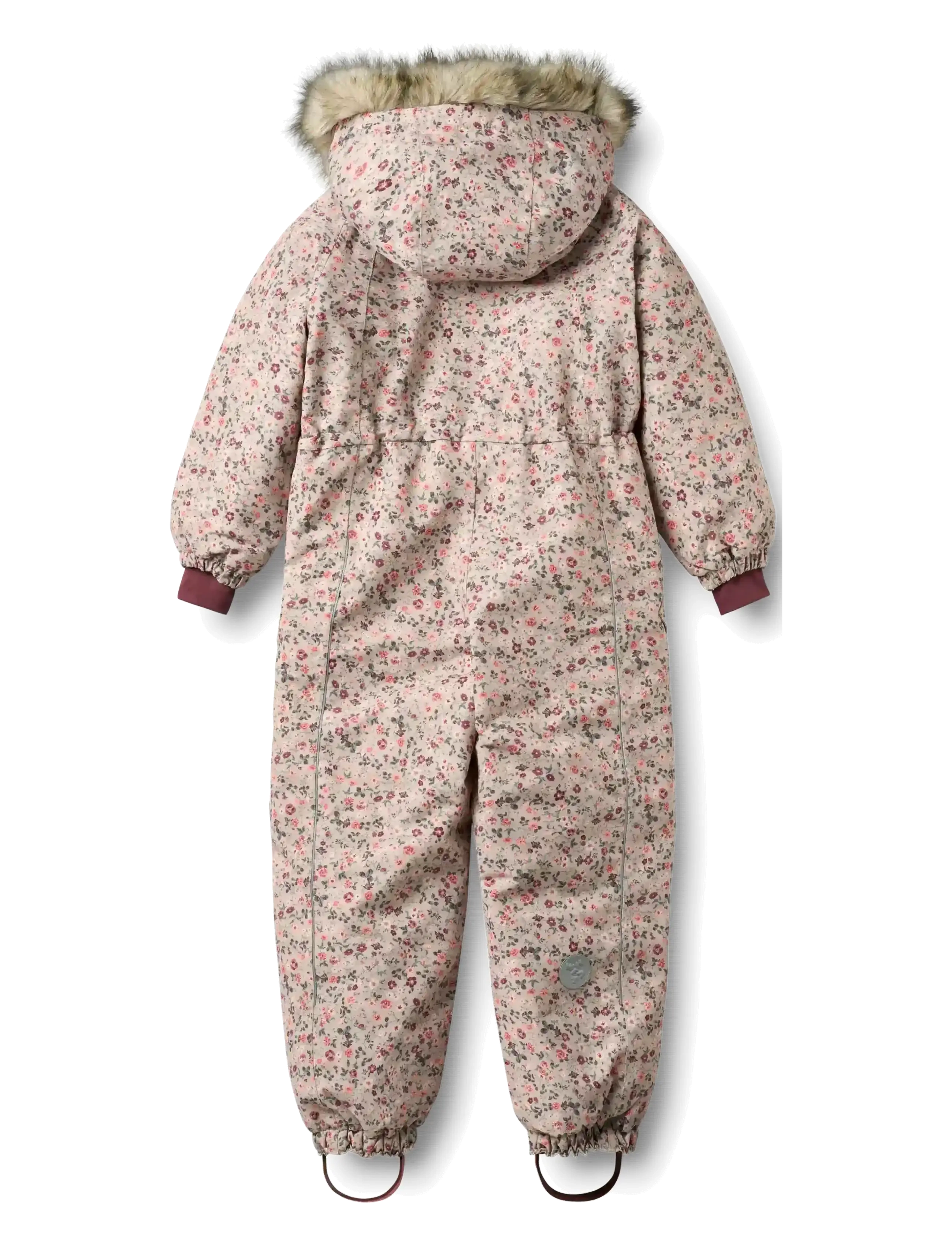 Wheat - Snowsuit Moe Tech - vinteroveraller - grey moon flowers - 1
