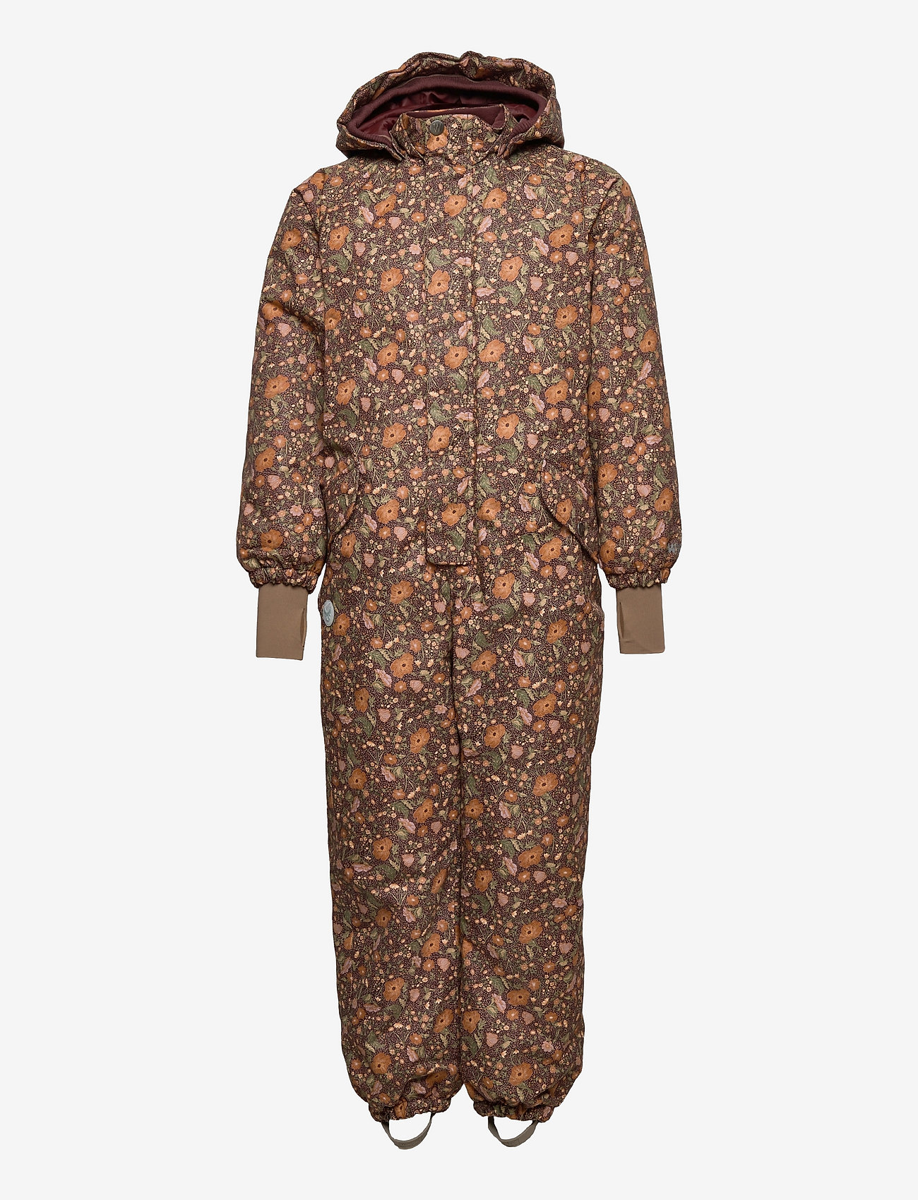 Wheat - Snowsuit Miko Tech - maroon flowers - 0