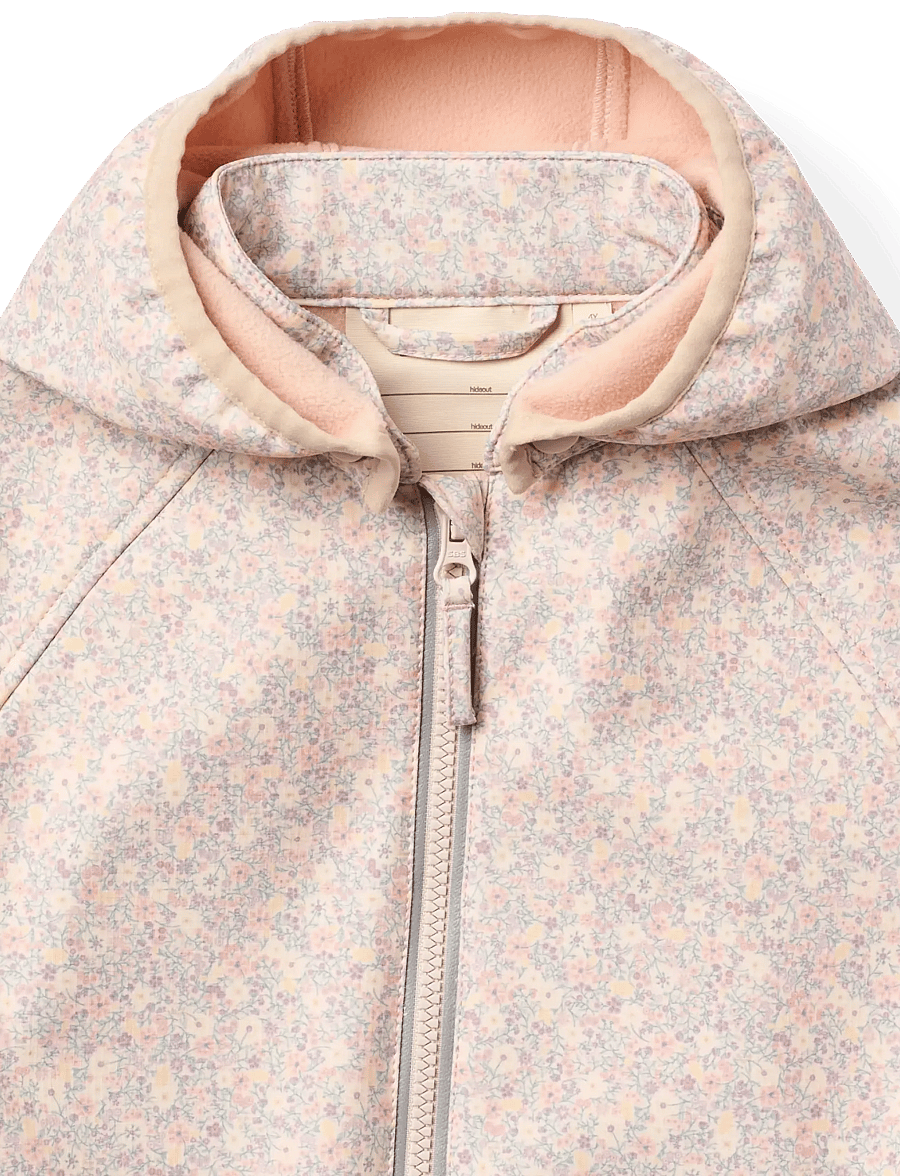 Wheat - Softshell Suit Limme - softshell dragter - rose shadow flowers - 3