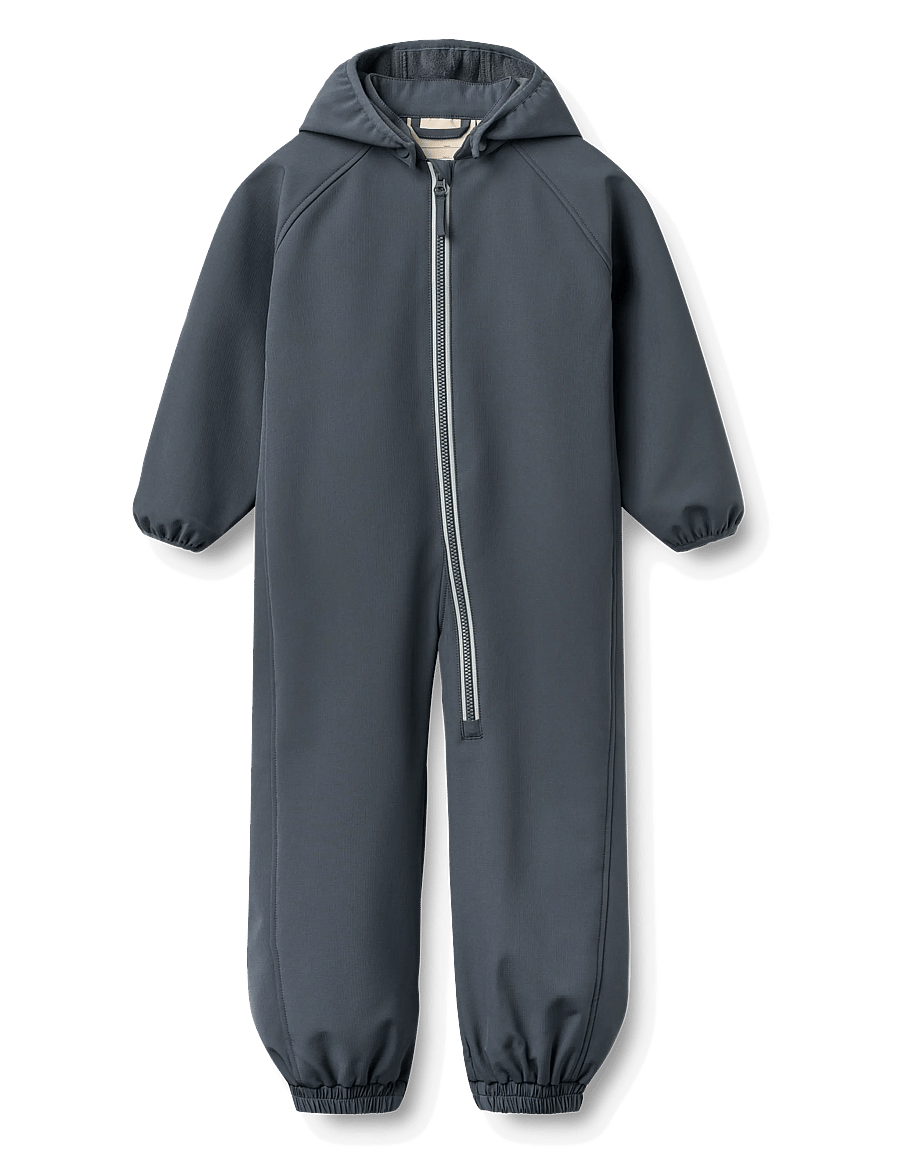 Wheat - Softshell Suit Limme - softshell dragter - greyblue - 0