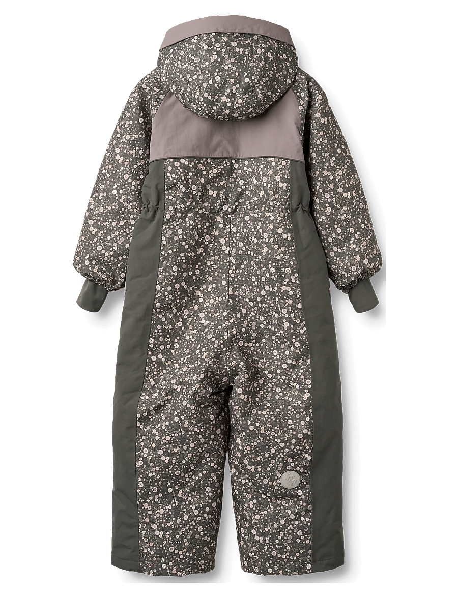 Wheat - Snowsuit Kallo - vinteroveraller - black sea open flowers - 3
