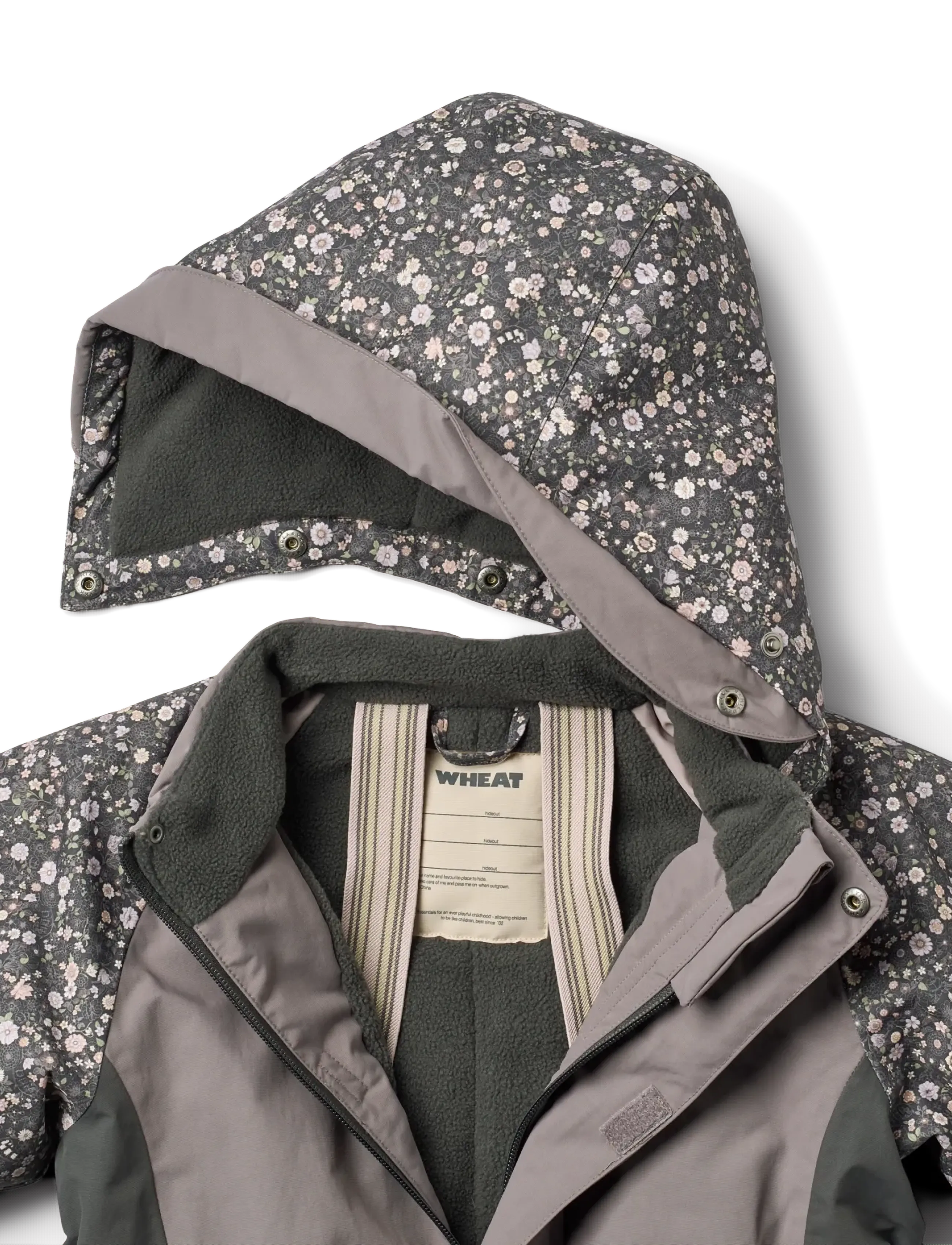 Wheat - Snowsuit Kallo - overtøj - black sea open flowers - 4