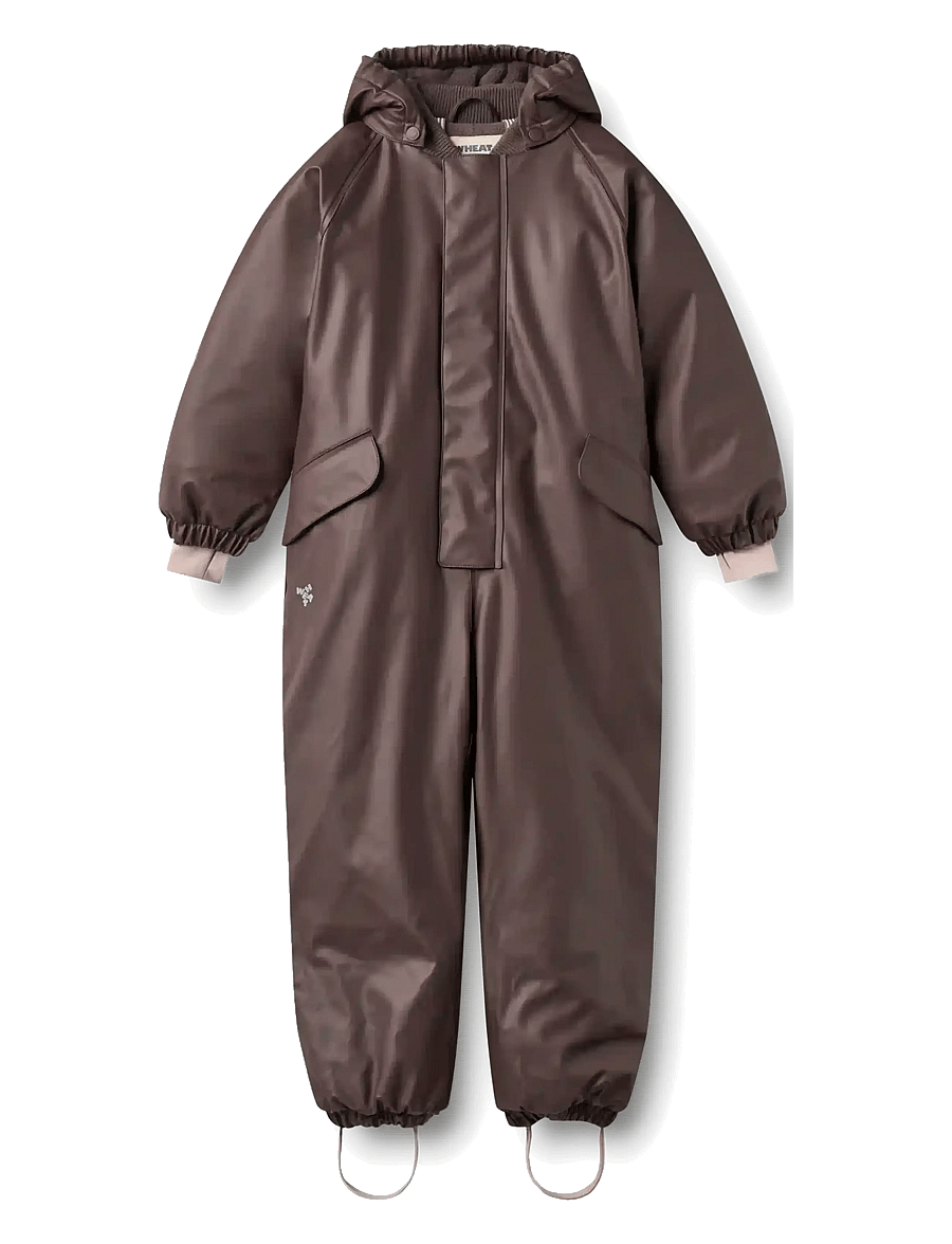 Wheat - Wintersuit Ludo - vinteroveraller - chocolate plum - 0