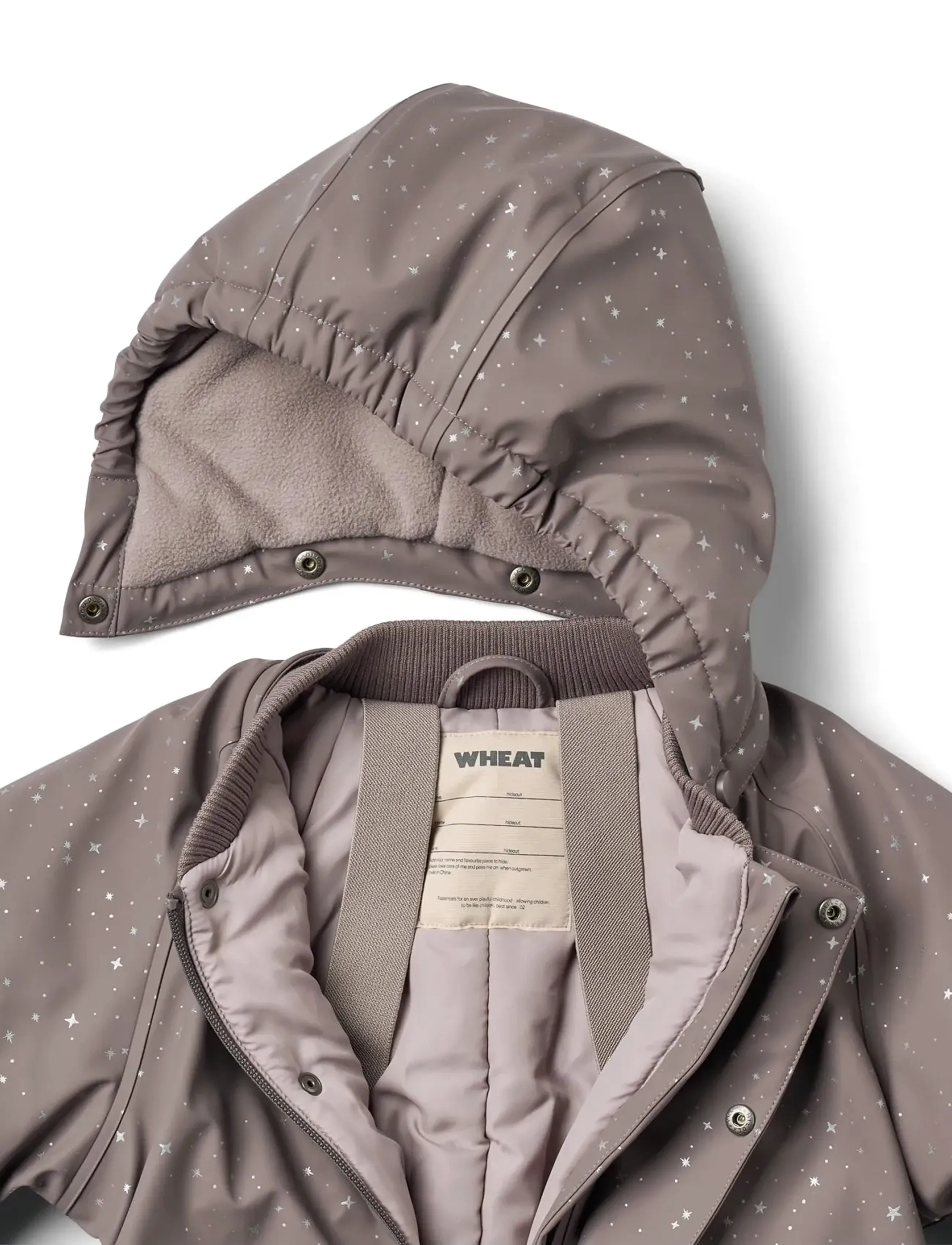 Wheat - Wintersuit Ludo - purple stone stars - 2
