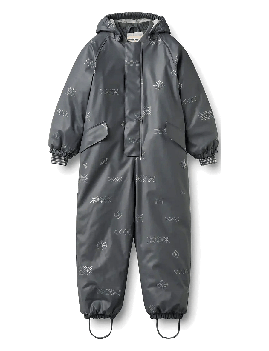 Wheat - Wintersuit Ludo - reflective jacquard - 0