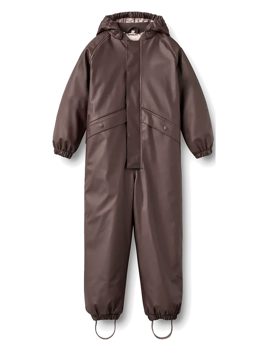 Wheat - Thermo Rain Suit Aiko - regenschutzanzüge - chocolate plum - 0