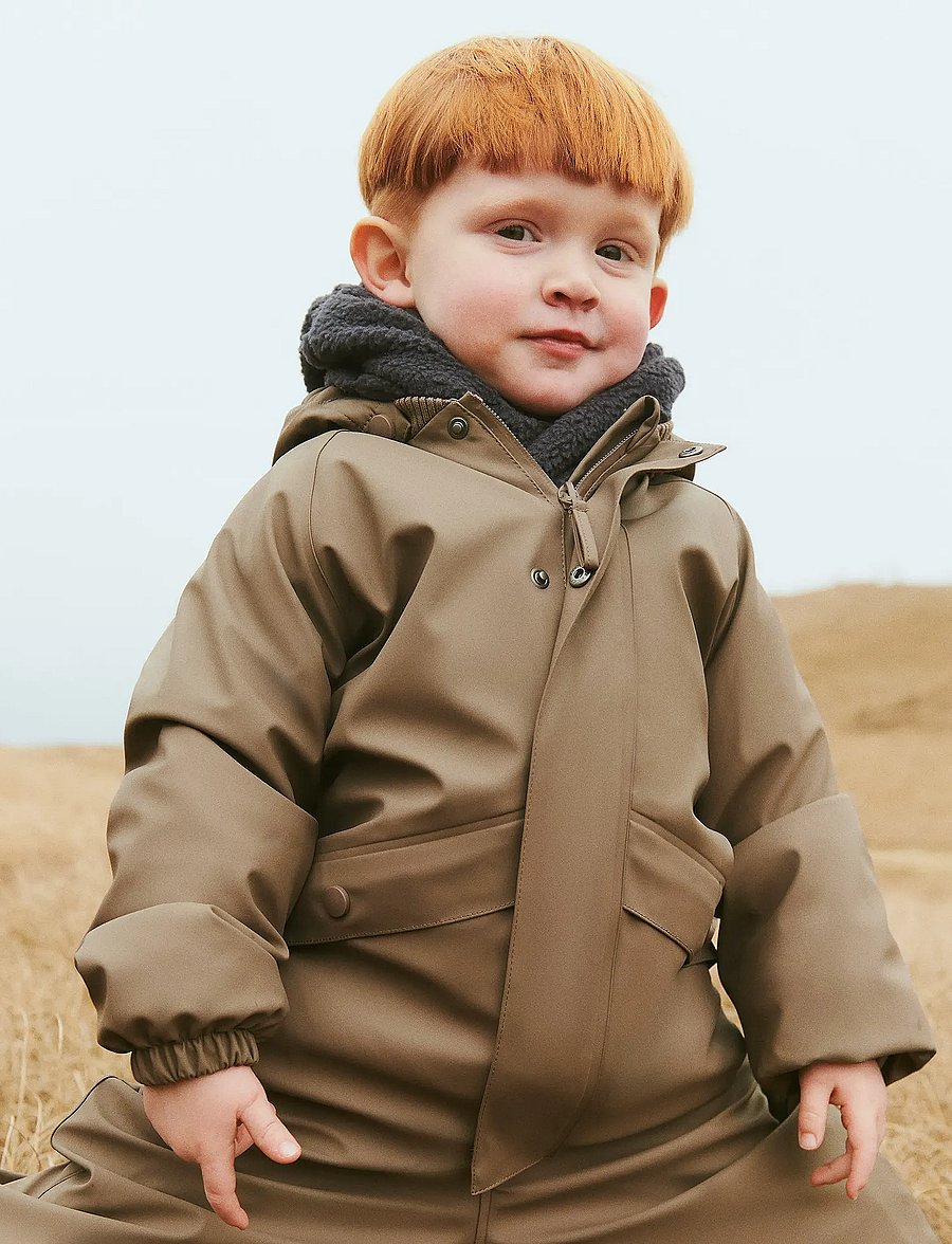Wheat - Thermo Rain Suit Aiko - kombinezony przeciwdeszczowe - dry wood - 0