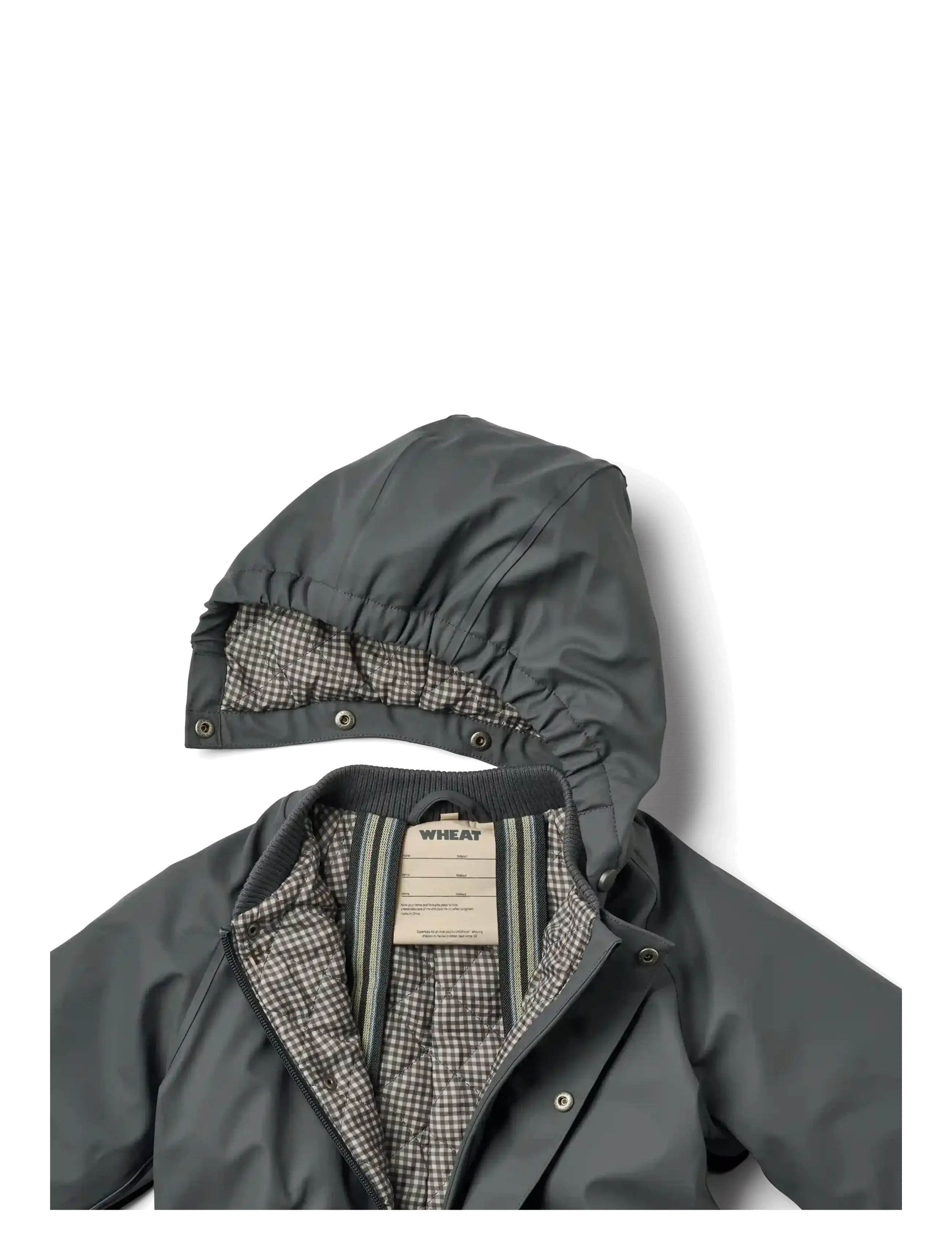 Wheat - Thermo Rain Suit Aiko - regndragter - greyblue - 3