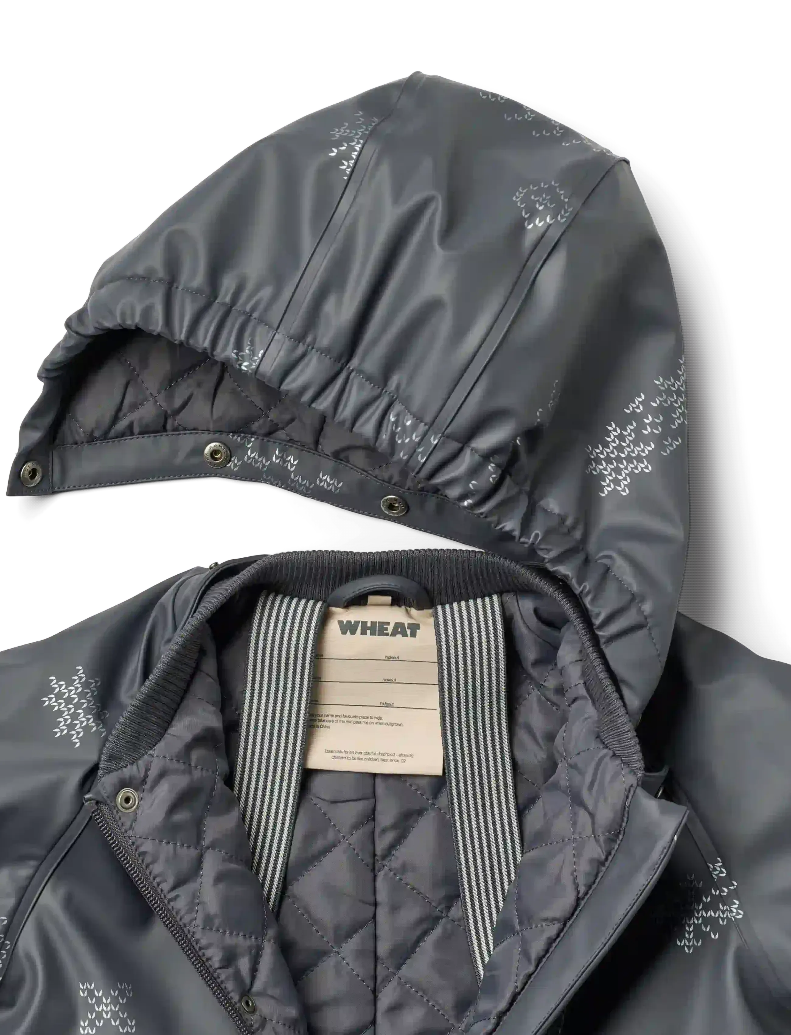 Wheat - Thermo Rain Suit Aiko - regenschutzanzüge - reflective jacquard - 2