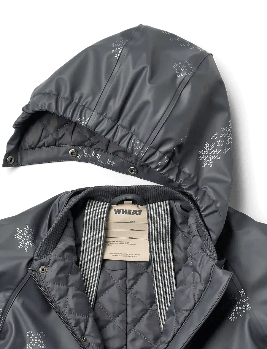 Wheat - Thermo Rain Suit Aiko - regenschutzanzüge - reflective jacquard - 2