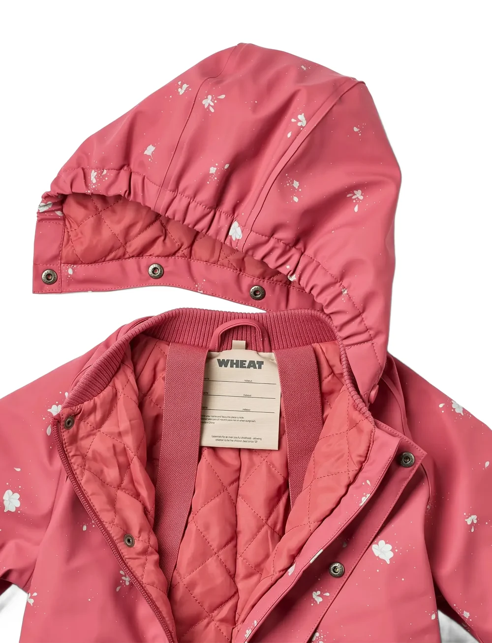 Wheat - Thermo Rain Suit Aiko - kurahaalarit - floating flowers - 2