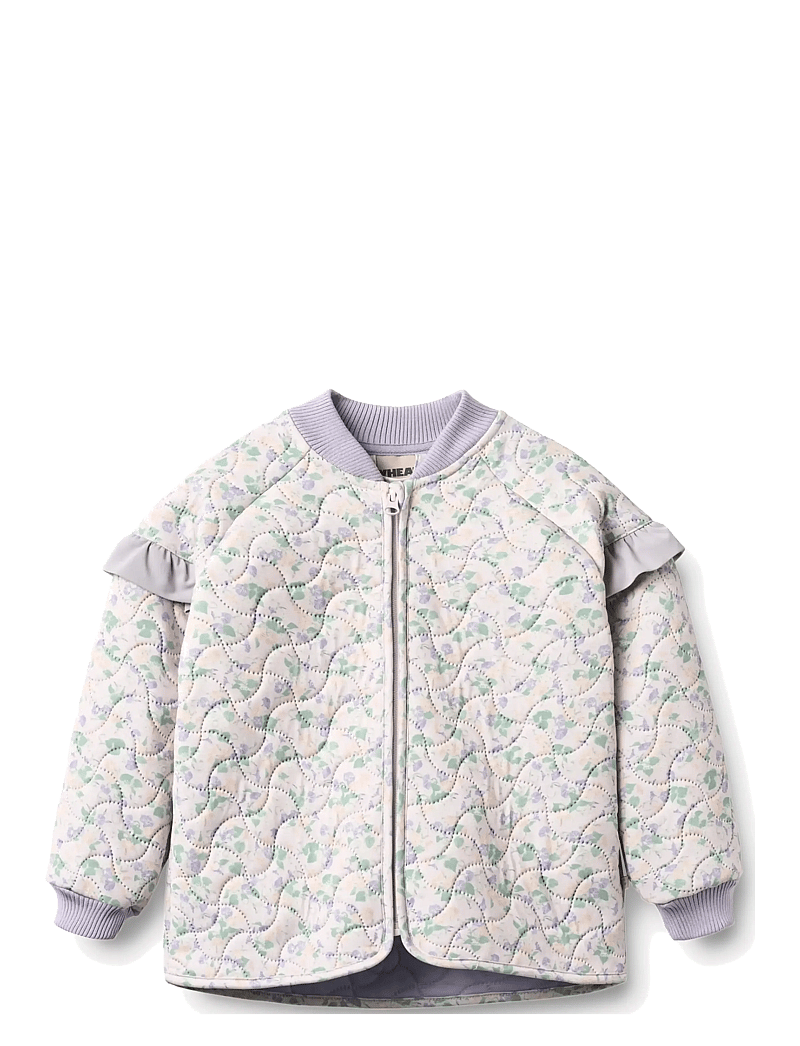 Wheat - Thermo jacket Stjerna - quiltede jakker - purple light petunias - 0