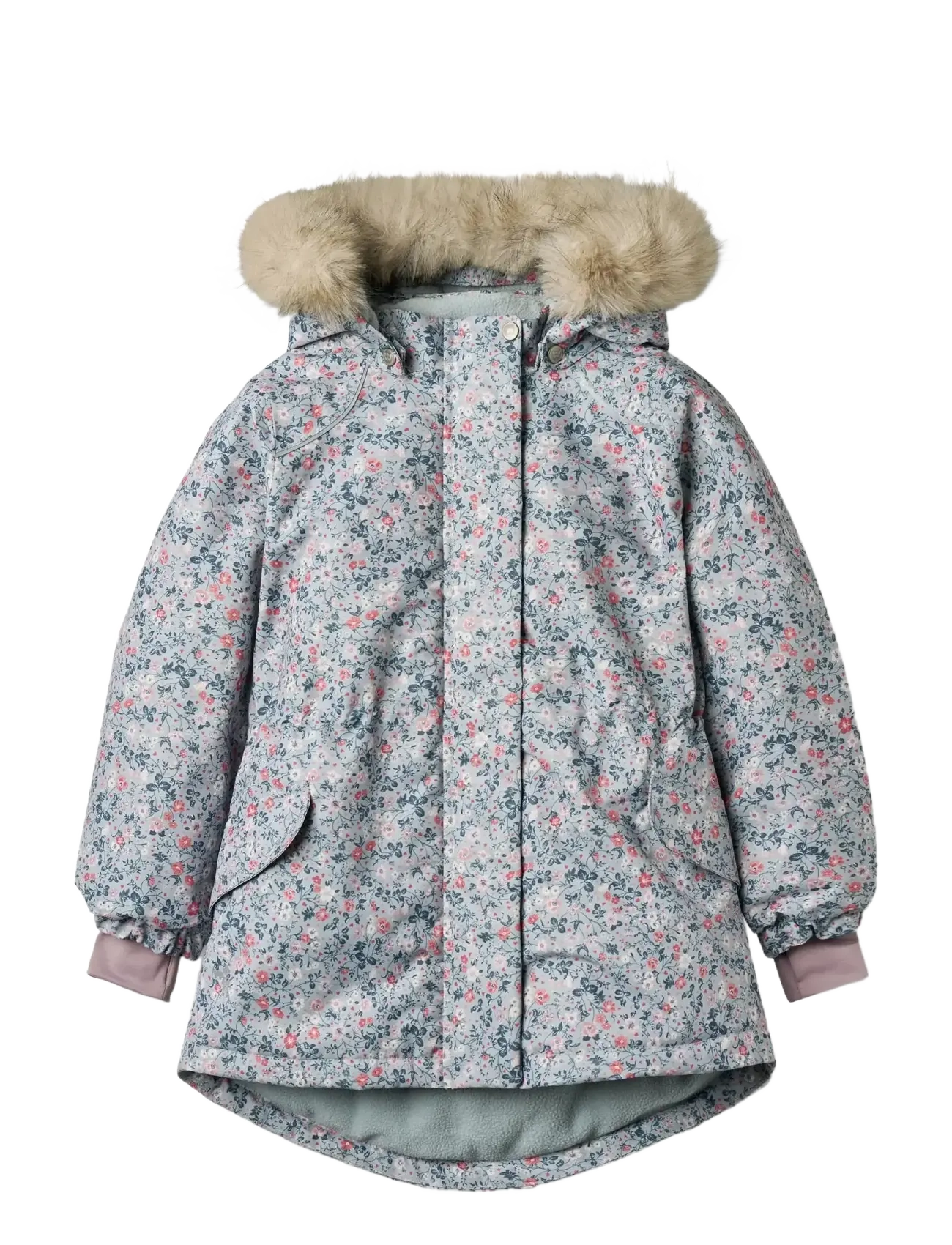 Wheat Jacket Mathilde - Vintertøj - SOFT RAIN FLOWERS / blue
