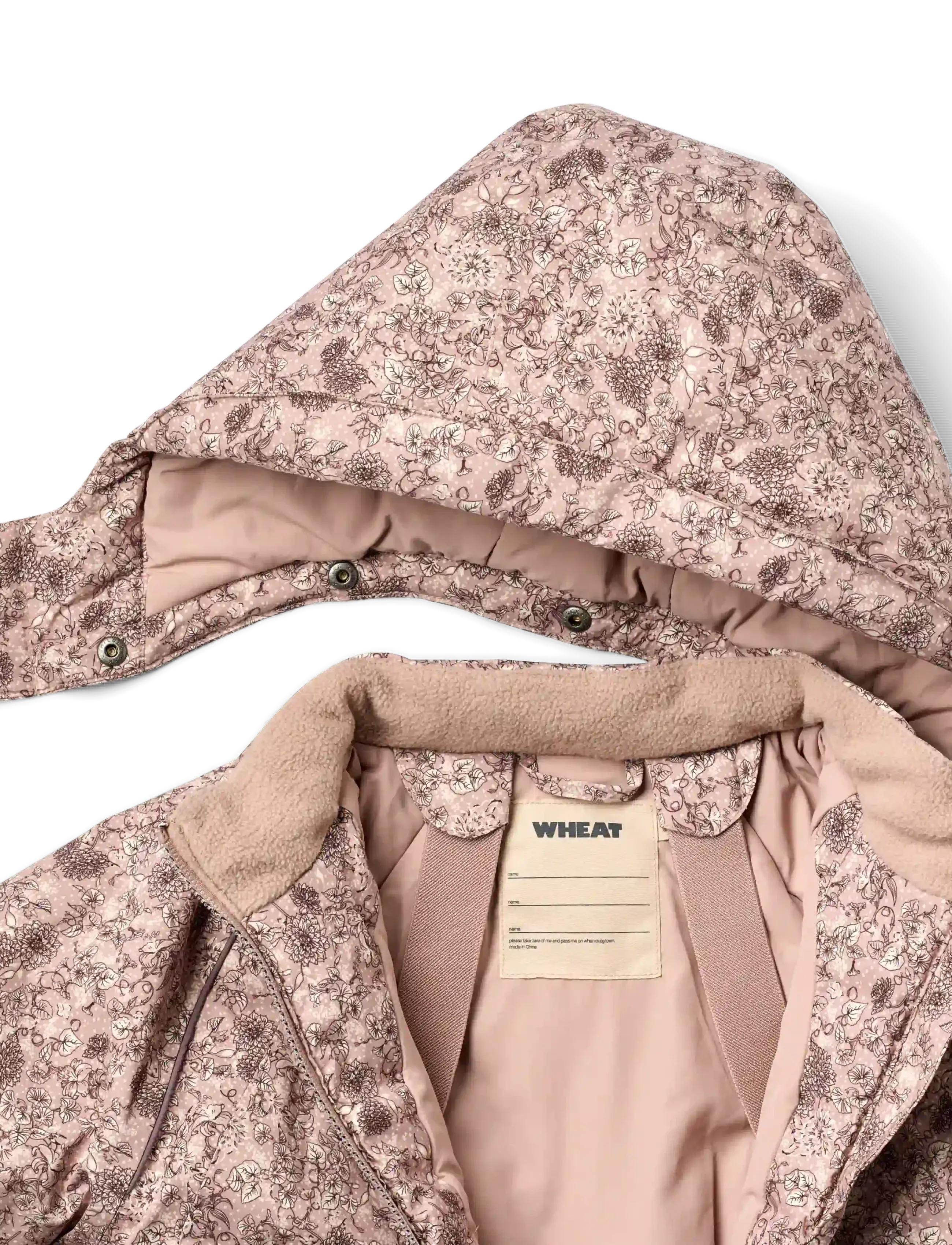 Wheat - Ski Jacket Snowy - ski jackets - rose winter flowers - 3