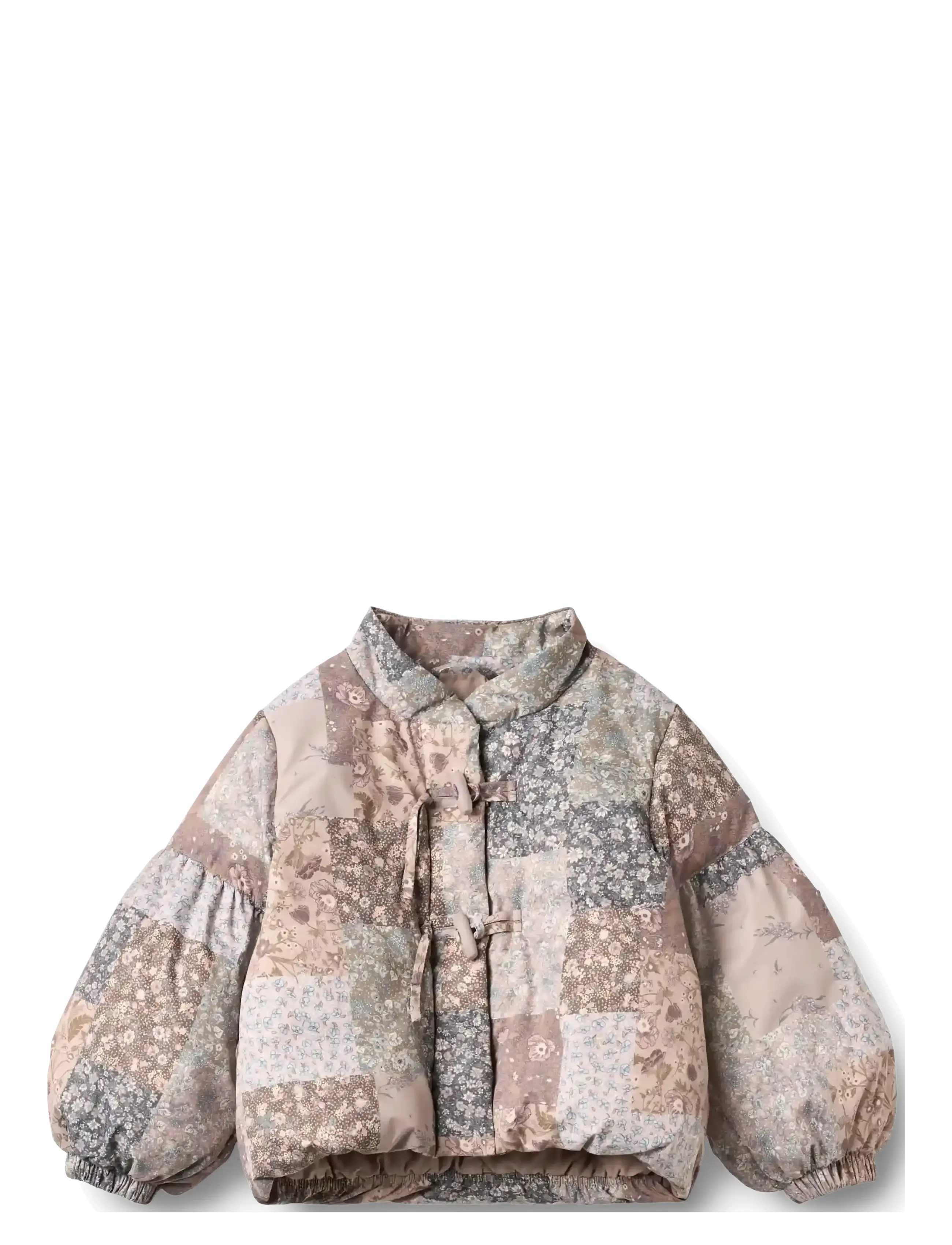Wheat Puffer Jacket Zallie - Jackor - PATCHWORK FLOWERS / multi