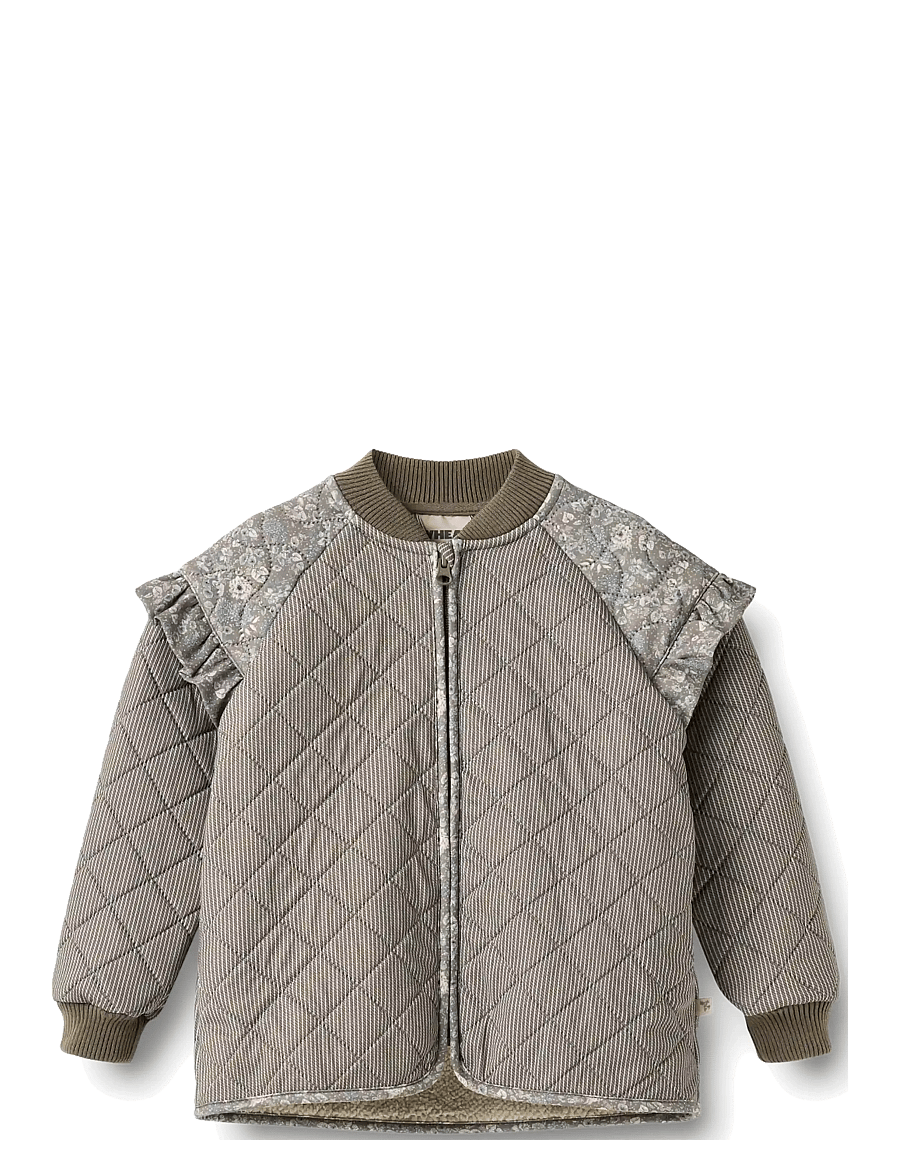Wheat - Thermo Jacket Ellas - termojakker - brown stripe - 0