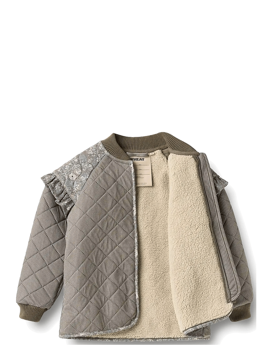 Wheat - Thermo Jacket Ellas - termojakker - brown stripe - 2