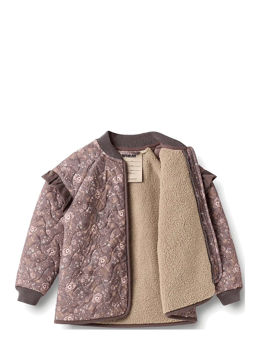 Wheat - Thermo Jacket Ellas - termojakker - purple stone flowers - 2