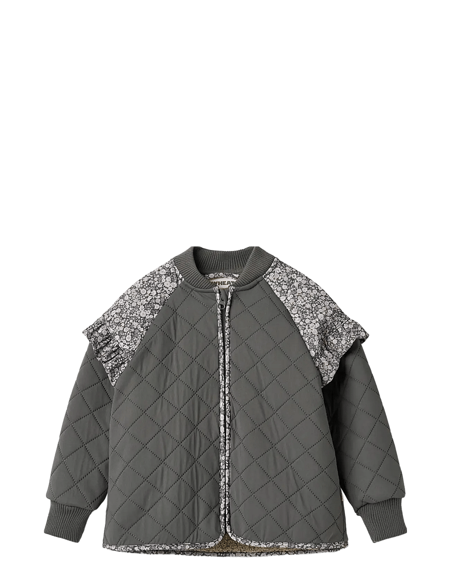 Wheat - Thermo Jacket Ellas - quiltede jakker - black sea - 1