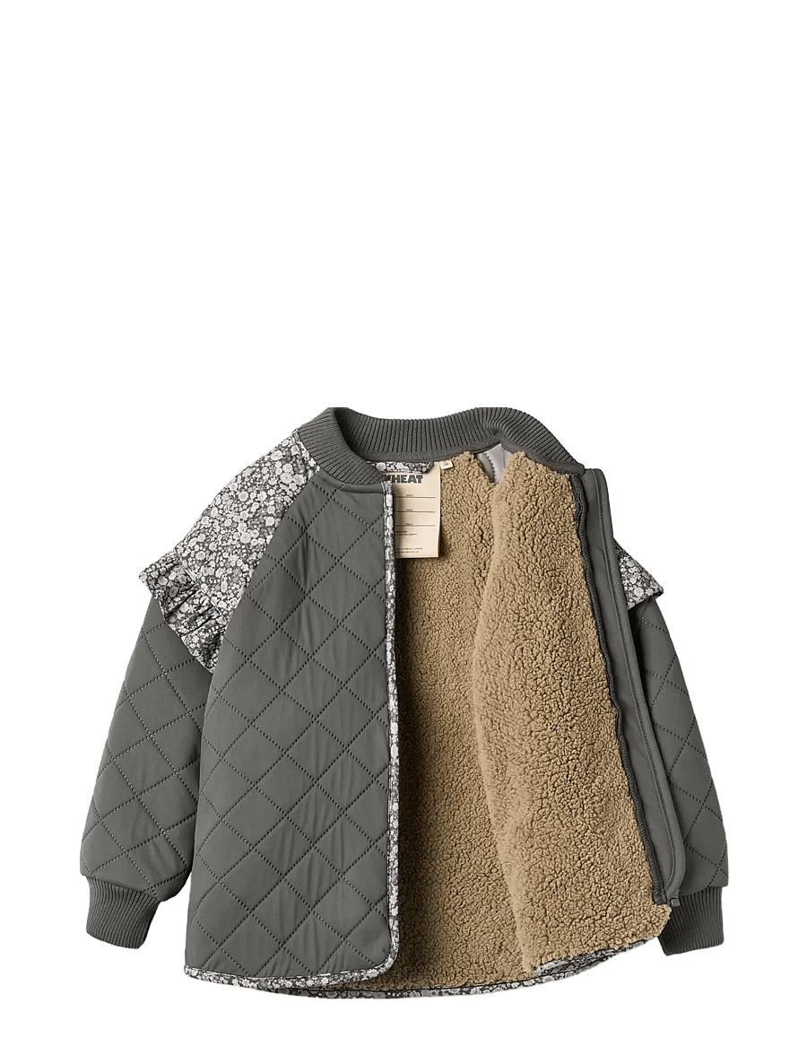 Wheat - Thermo Jacket Ellas - quiltede jakker - black sea - 3